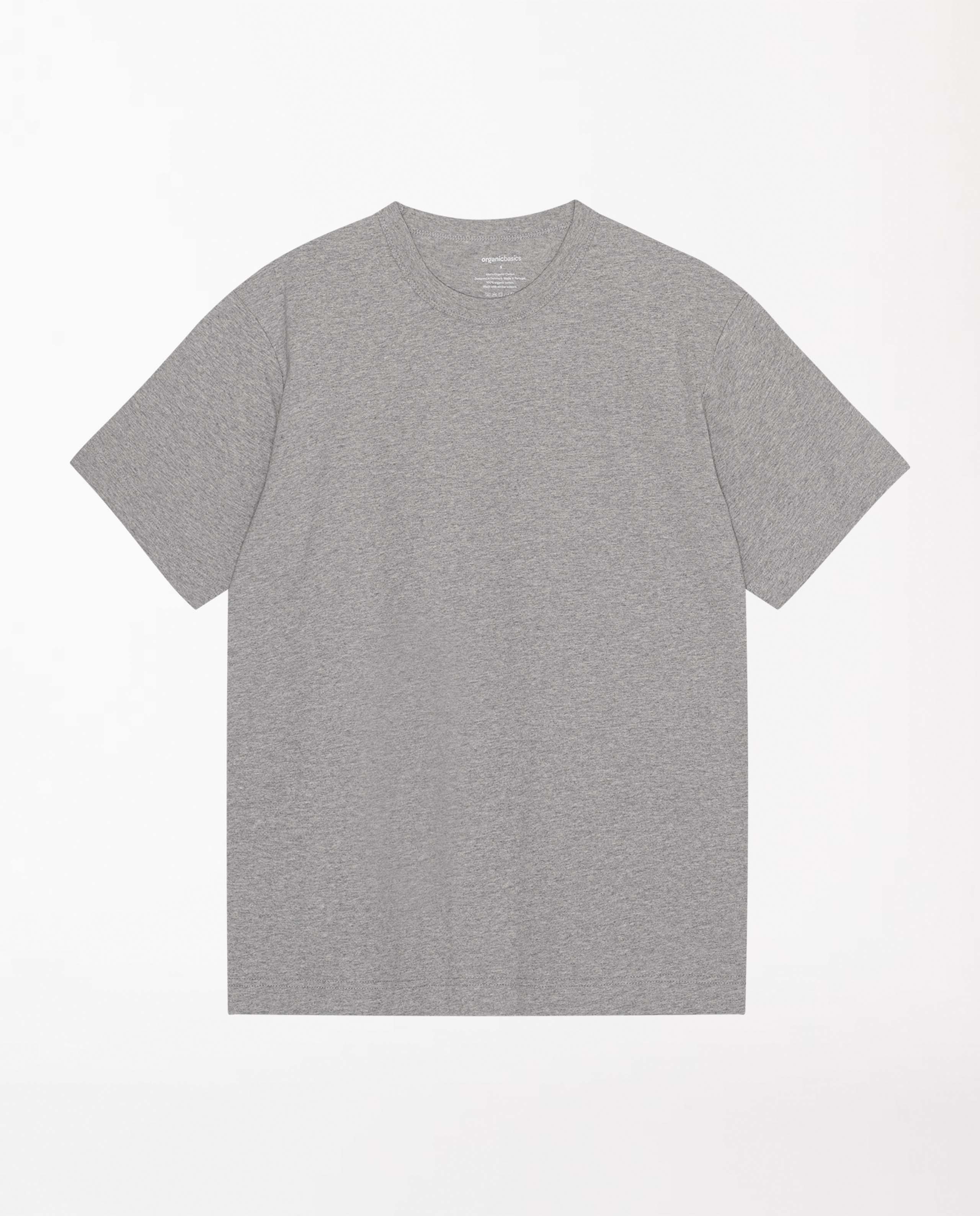 marché commun organic basics t-shirt boxy homme coton biologique gris