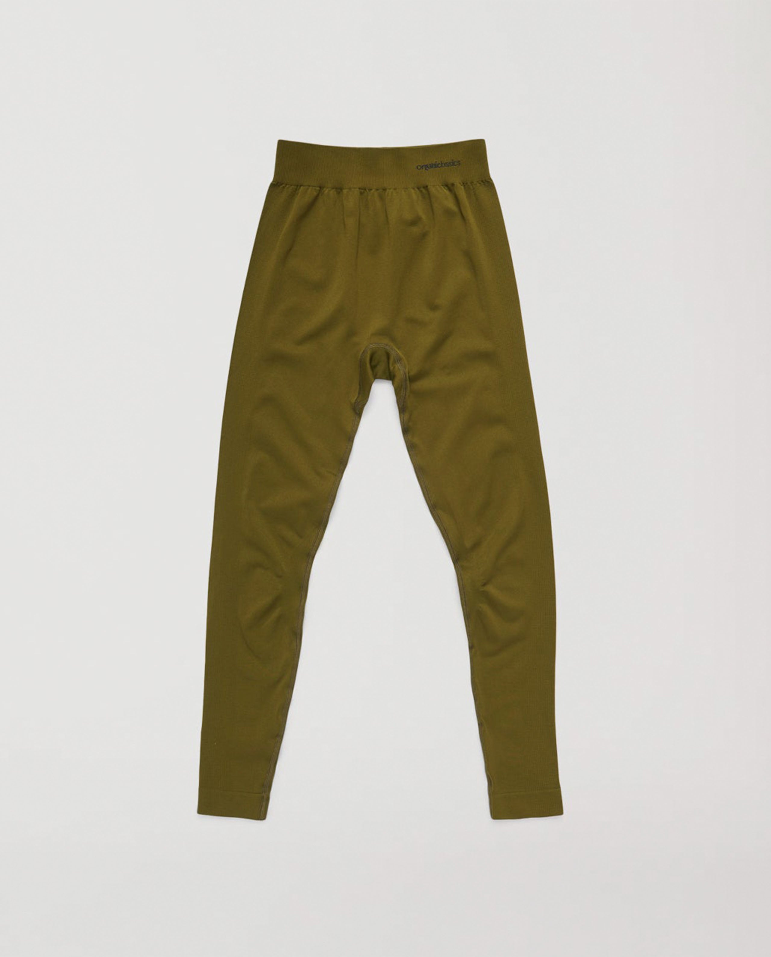 marché commun organic basics legging sport yoga femme recyclé vert olive