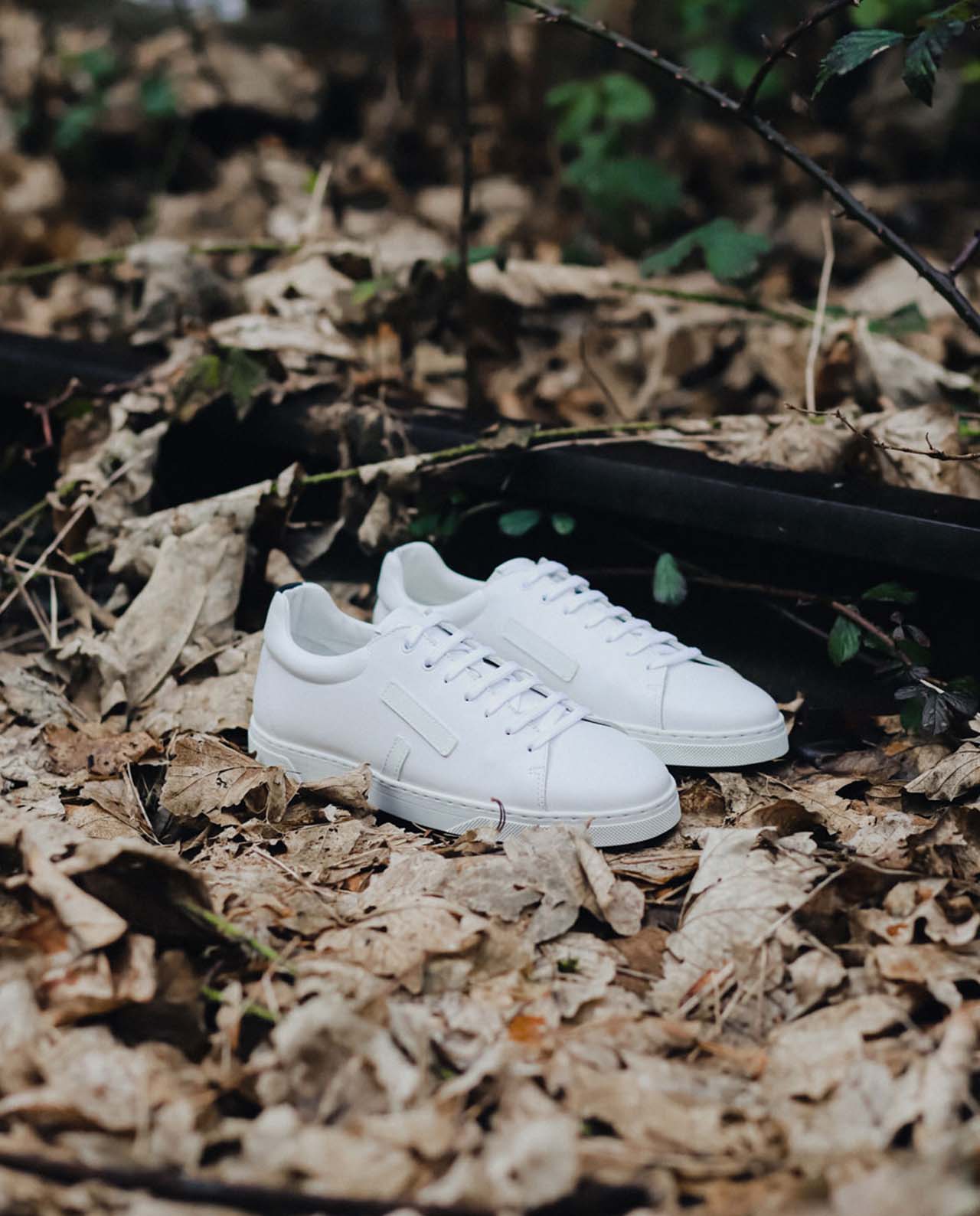 marché commun ota baskets kelwood blanches cuir vachette et pneus recyclés éco-responsables éthiques homme blanc 4