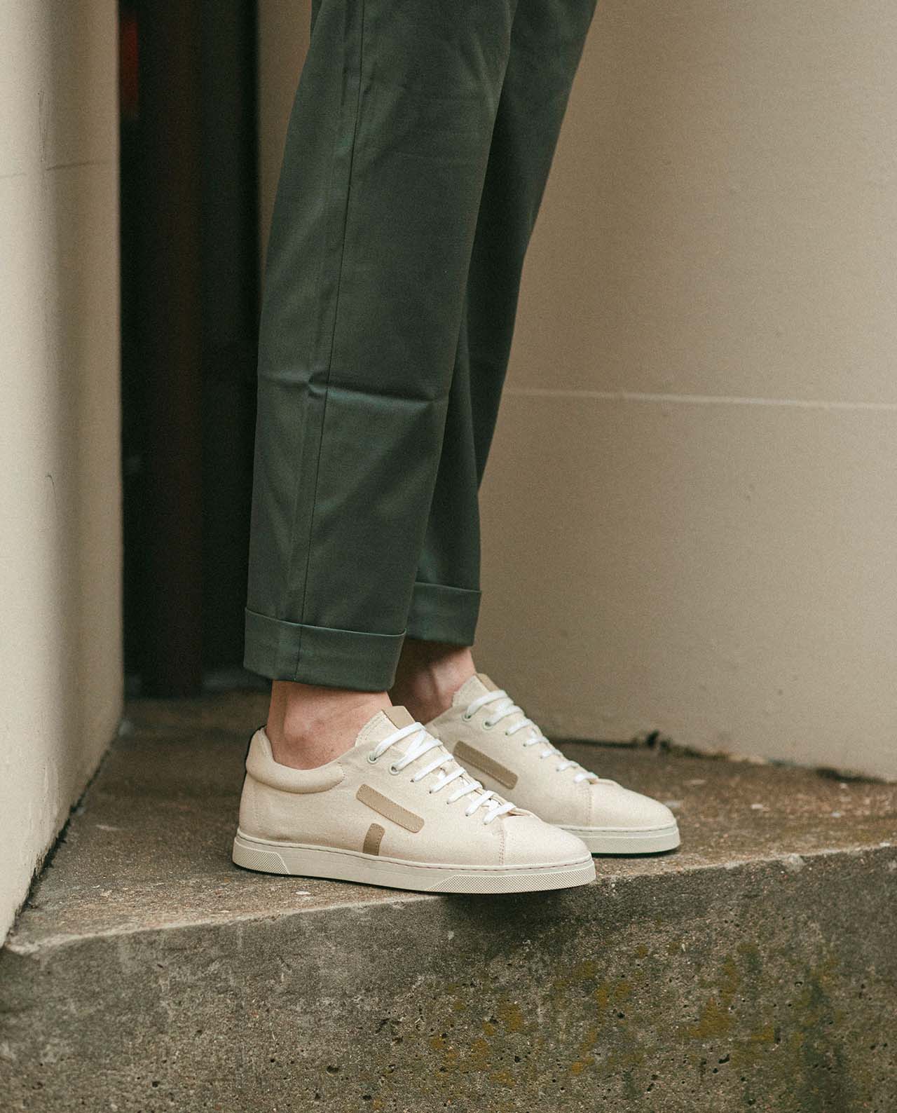 marché commun O.T.A. on the asphalt sneakers homme coton recyclé fabriquées en Europe