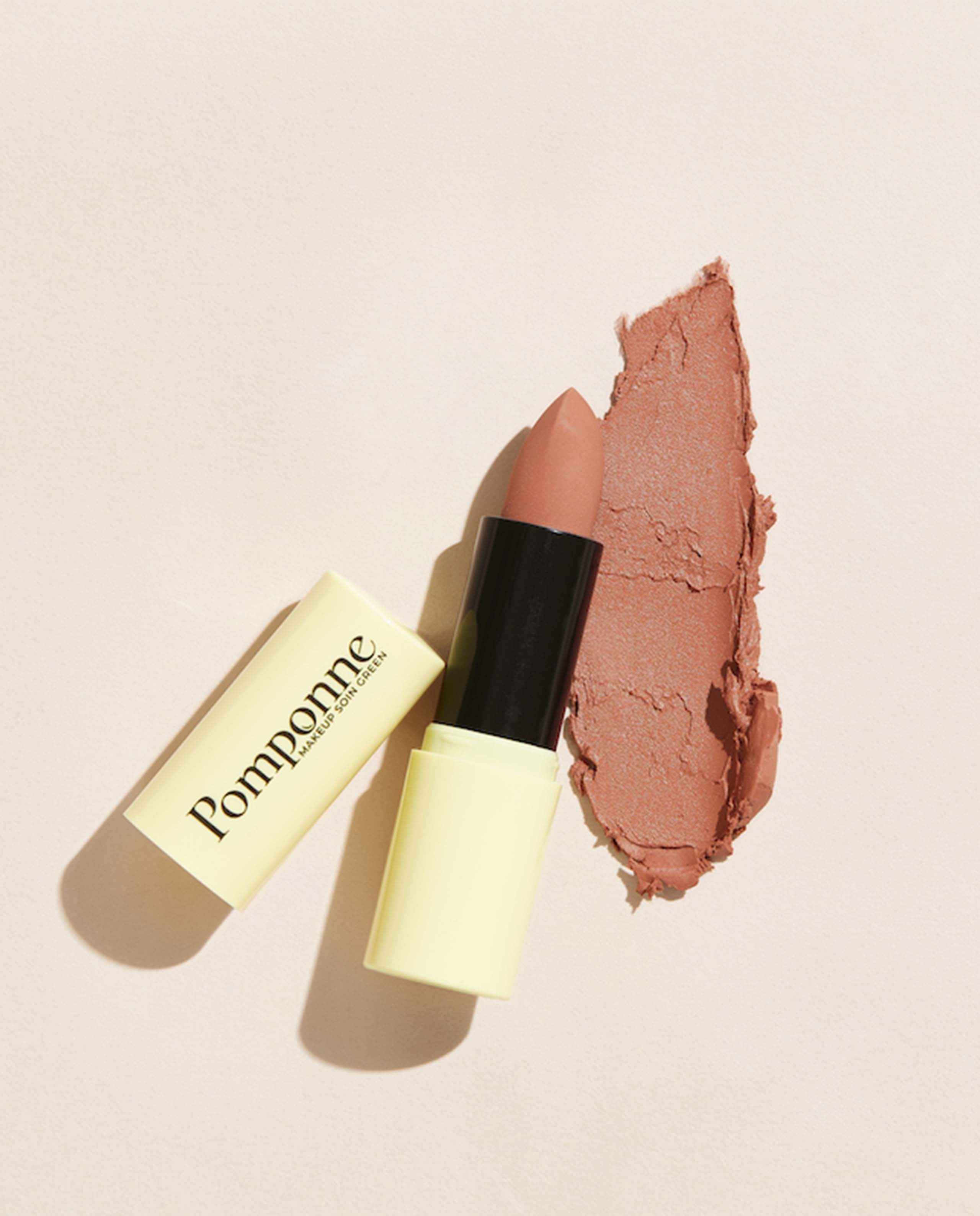 marché commun pomponne makeup soin green rouge à lèvres naturel clean hydratant beige