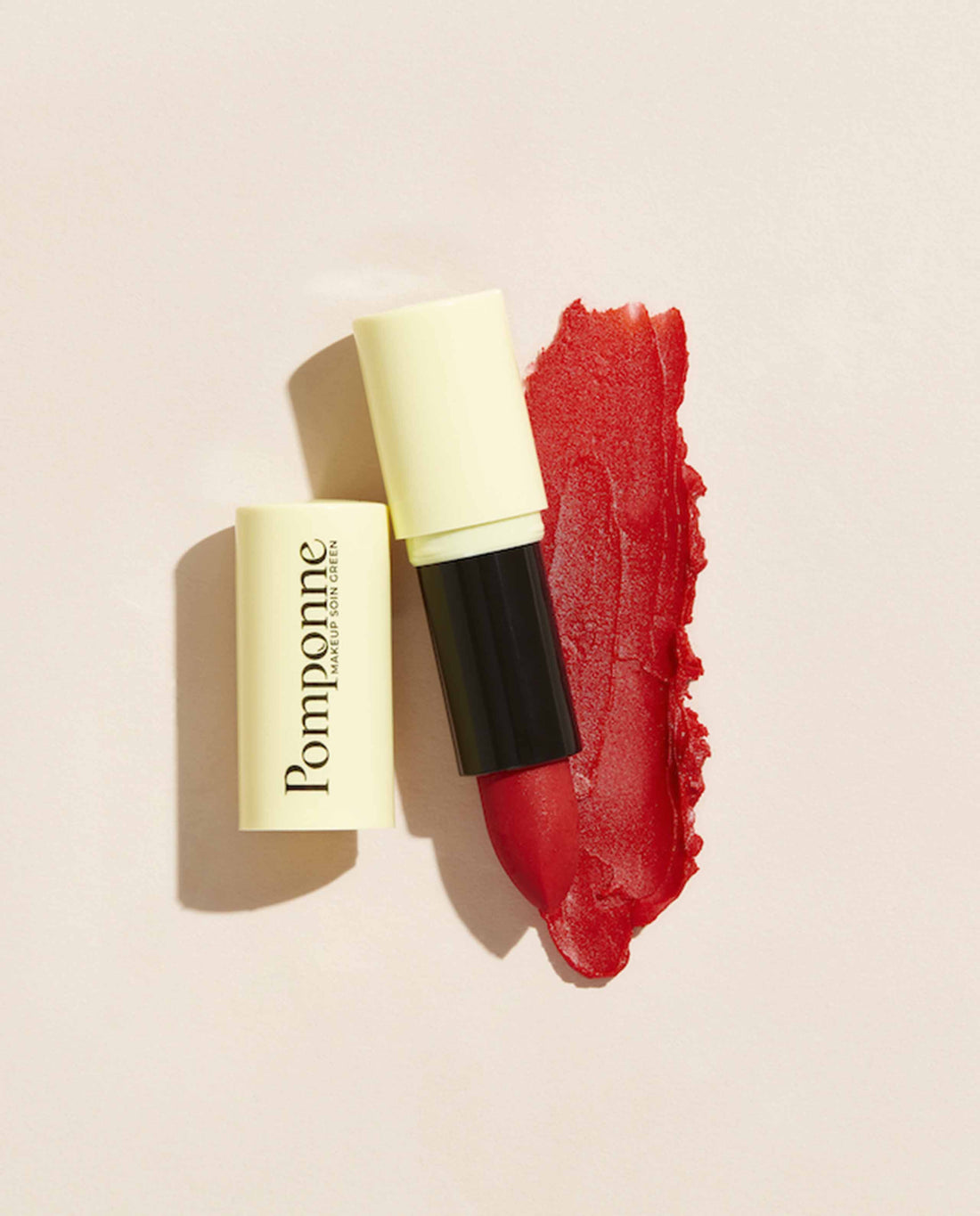 marché commun pomponne makeup soin green rouge à lèvres naturel clean hydratant rouge coquelicot