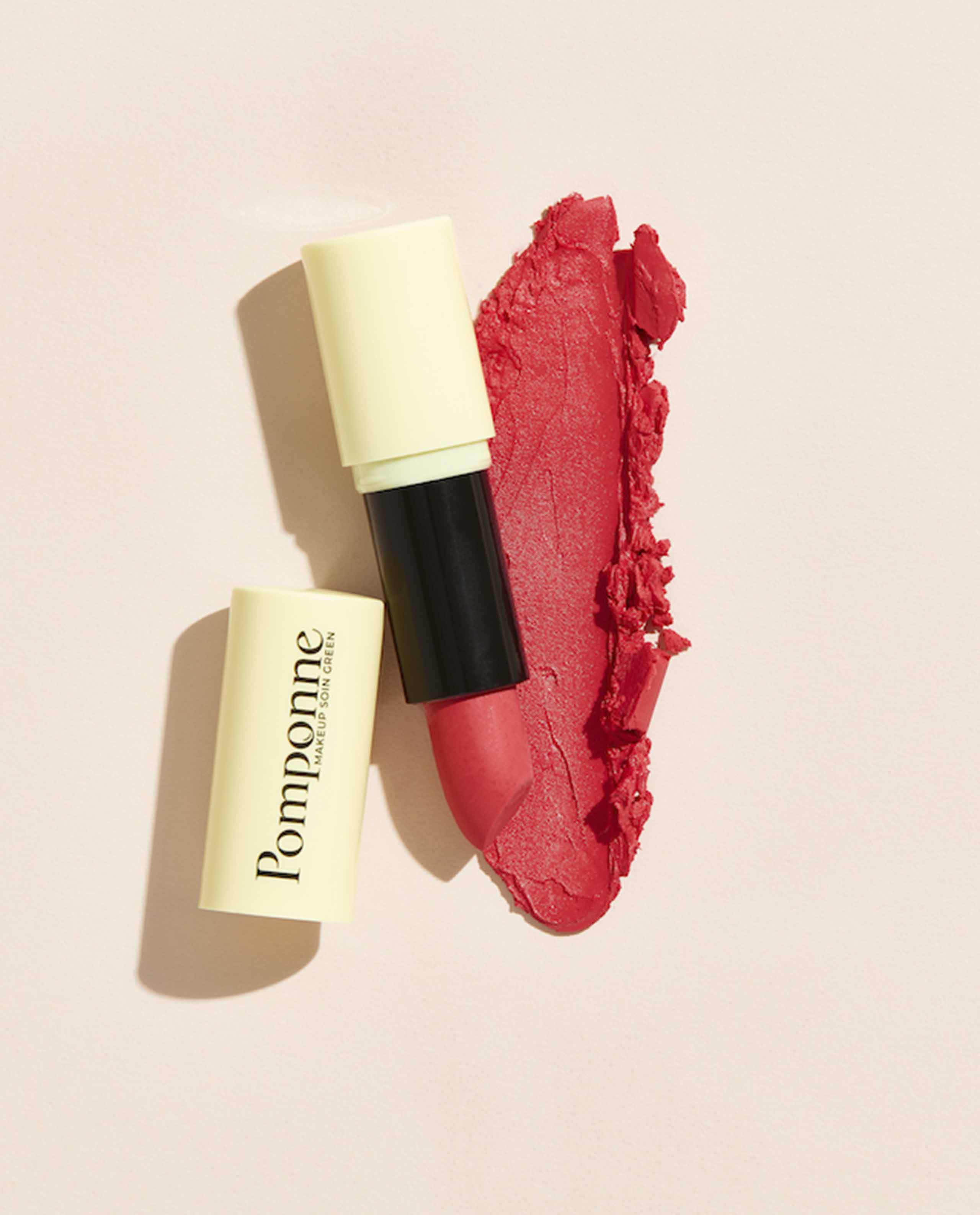 marché commun pomponne makeup soin green rouge à lèvres naturel clean hydratant framboise