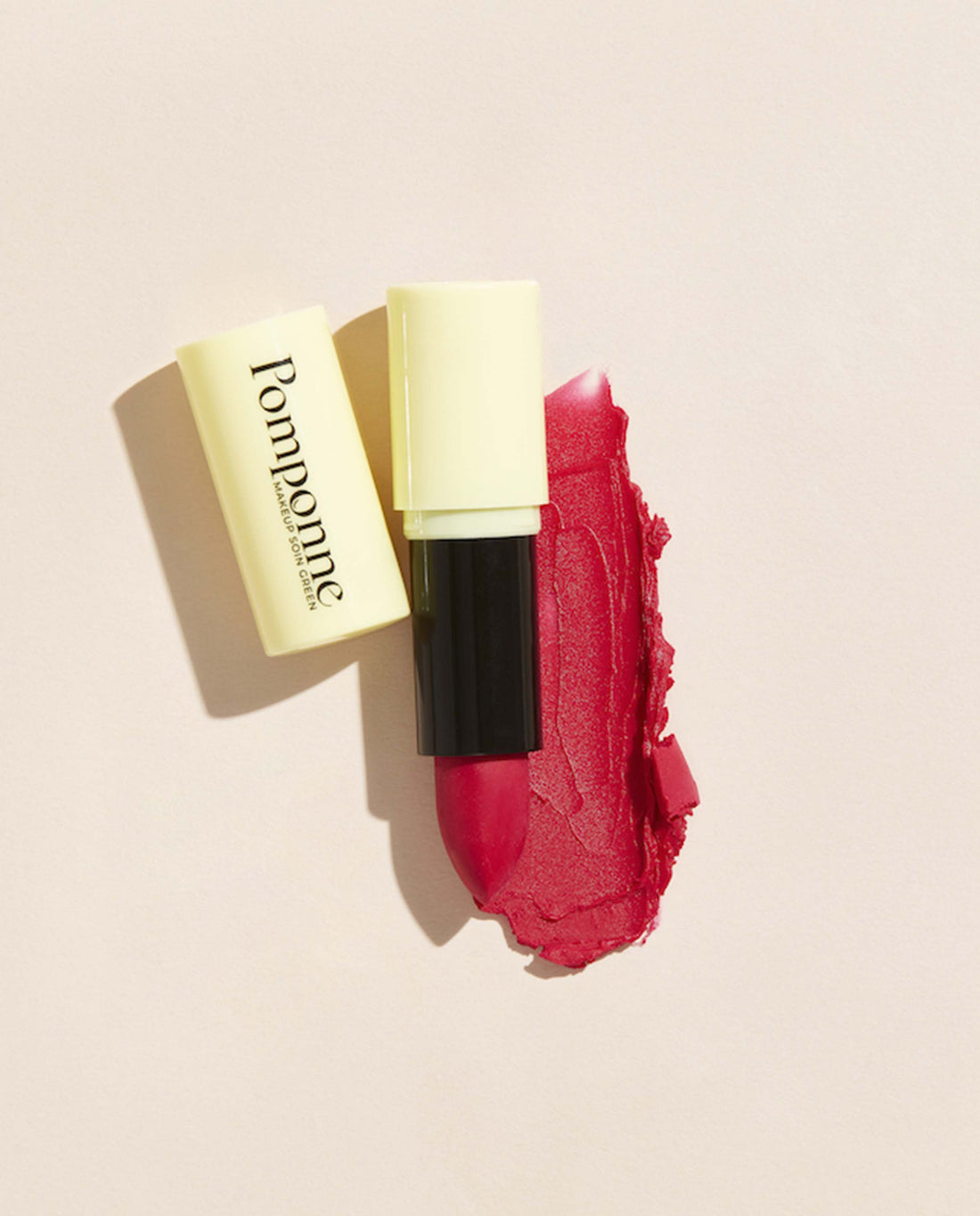 marché commun pomponne makeup soin green rouge à lèvres naturel clean hydratant fushia