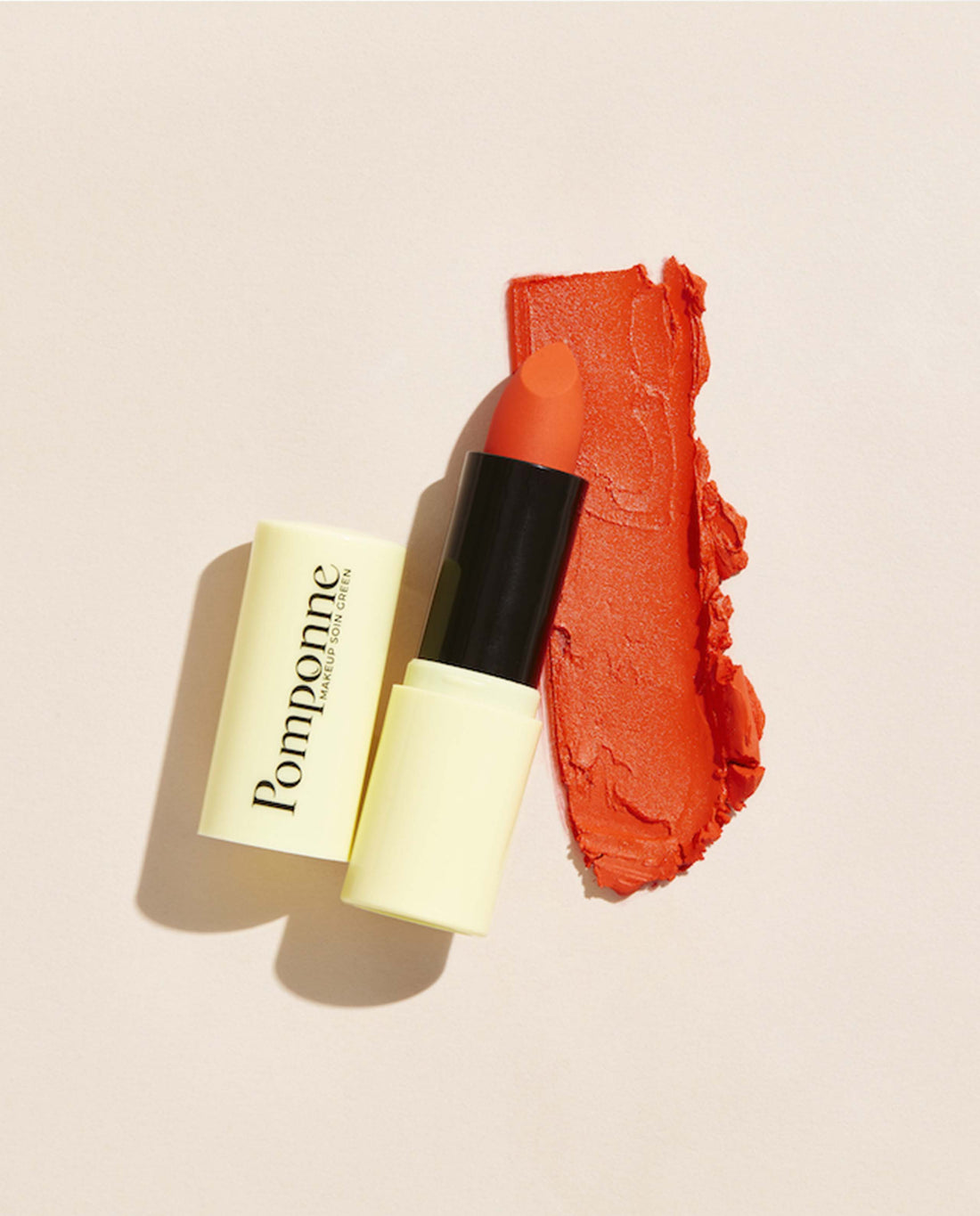 marché commun pomponne makeup soin green rouge à lèvres naturel clean hydratant orange sixties