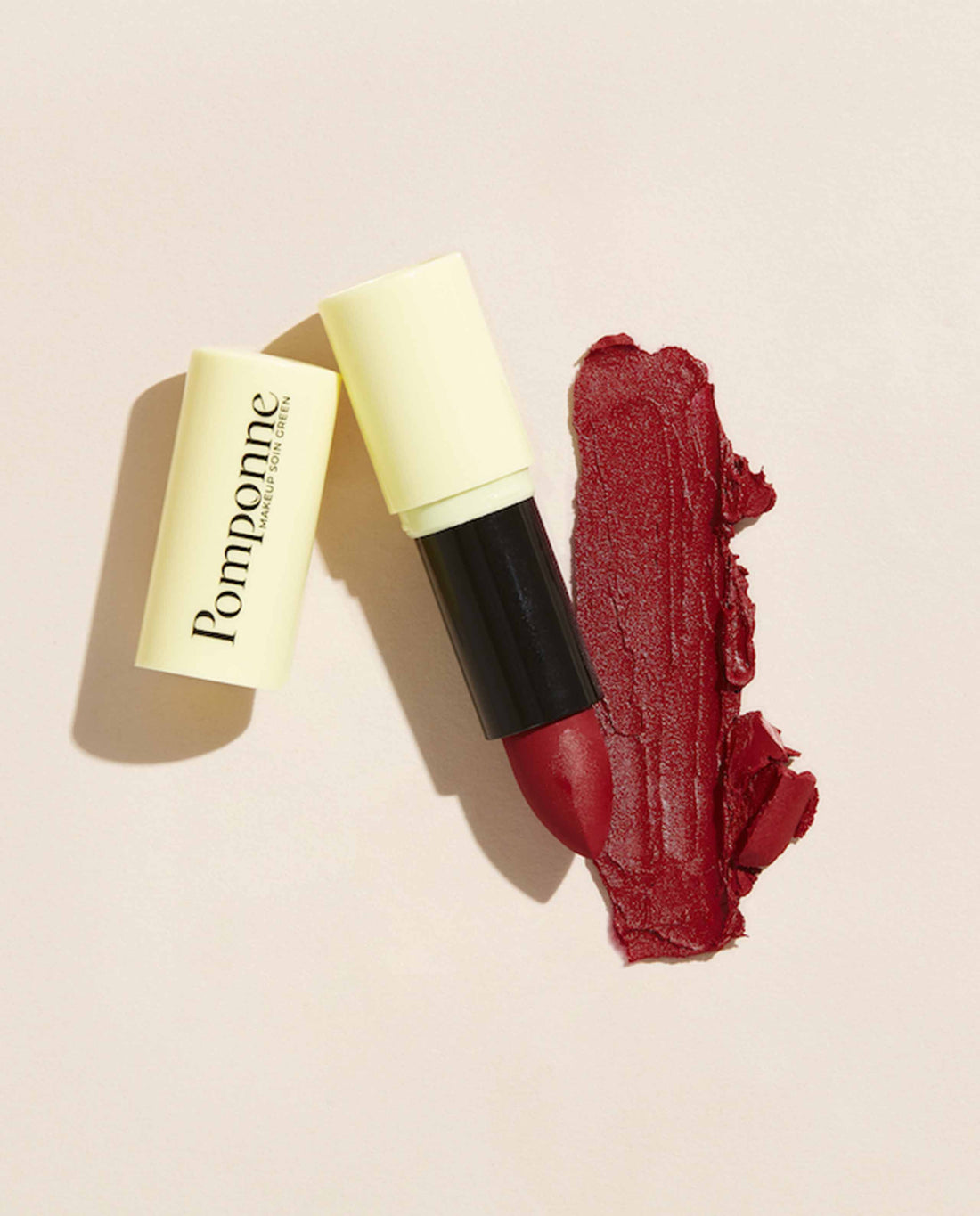 marché commun pomponne makeup soin green rouge à lèvres naturel clean hydratant rouge cerise