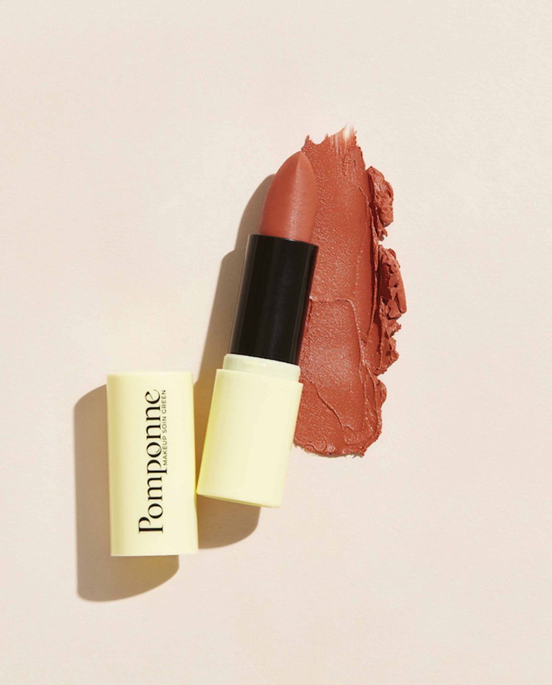marché commun pomponne makeup soin green rouge à lèvres naturel clean hydratant terracotta