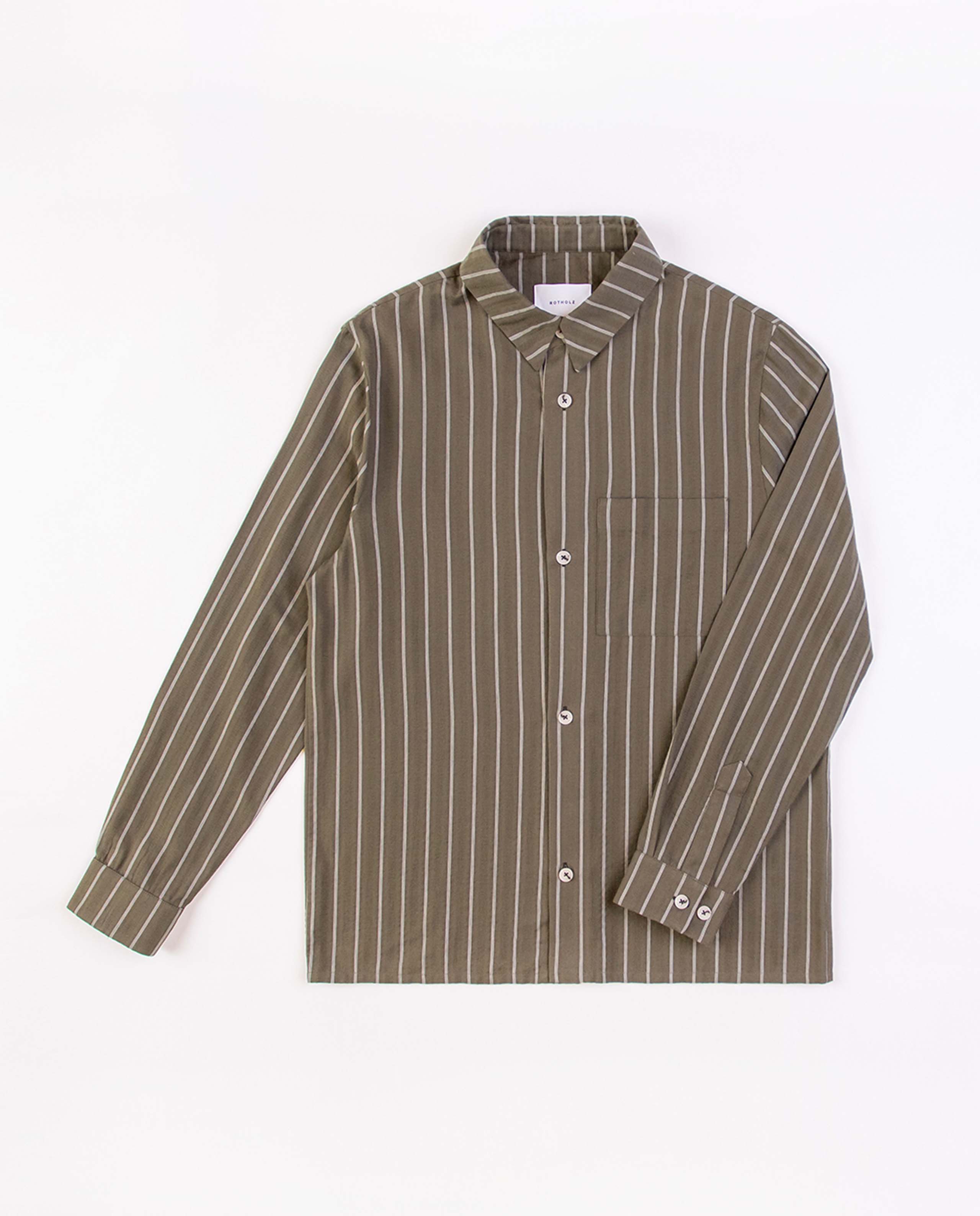 Chemise à rayures en coton bio