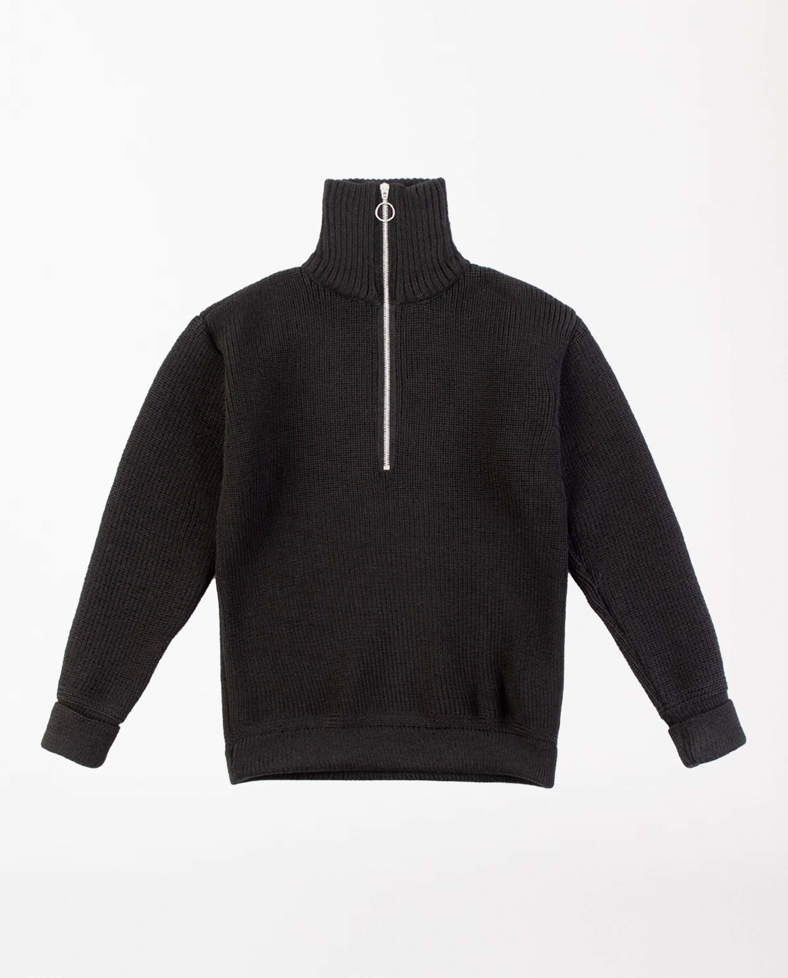 marché commun rotholz pull homme laine mérinos biologique camioneur noir