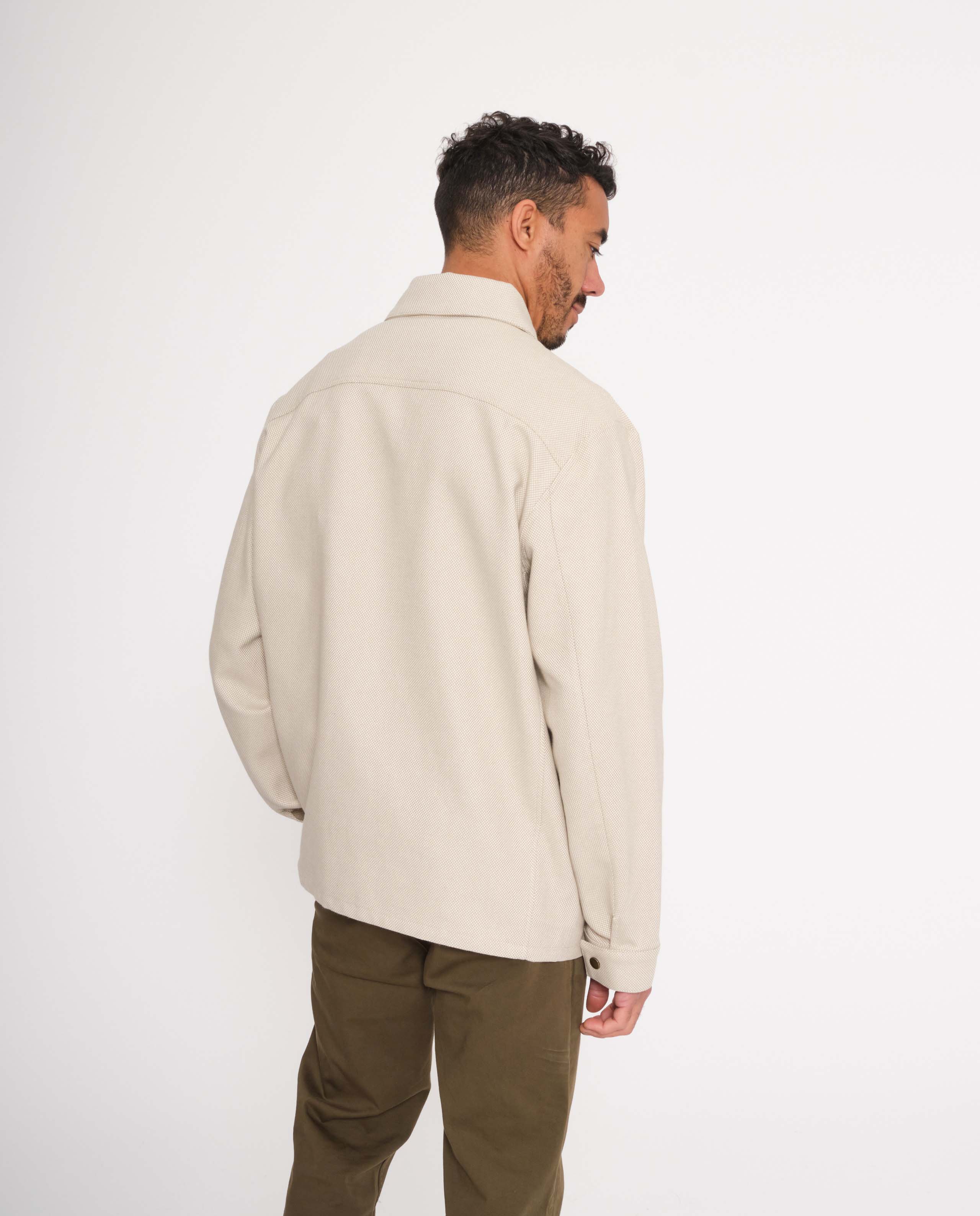 marché commun rotholz homme veste workwear coton biologique écru