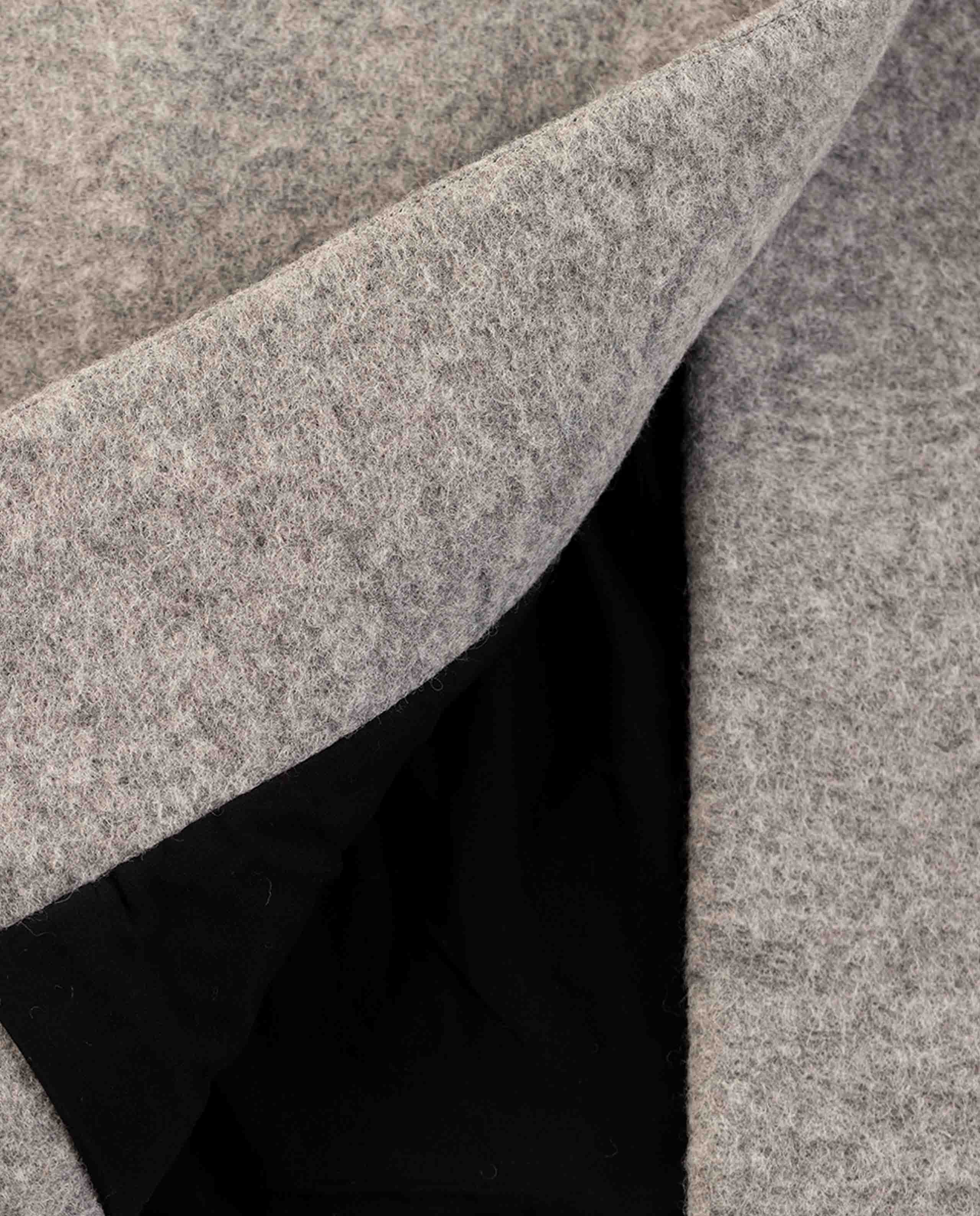 marché commun rotholz manteau homme laine et coton biologique gris chiné