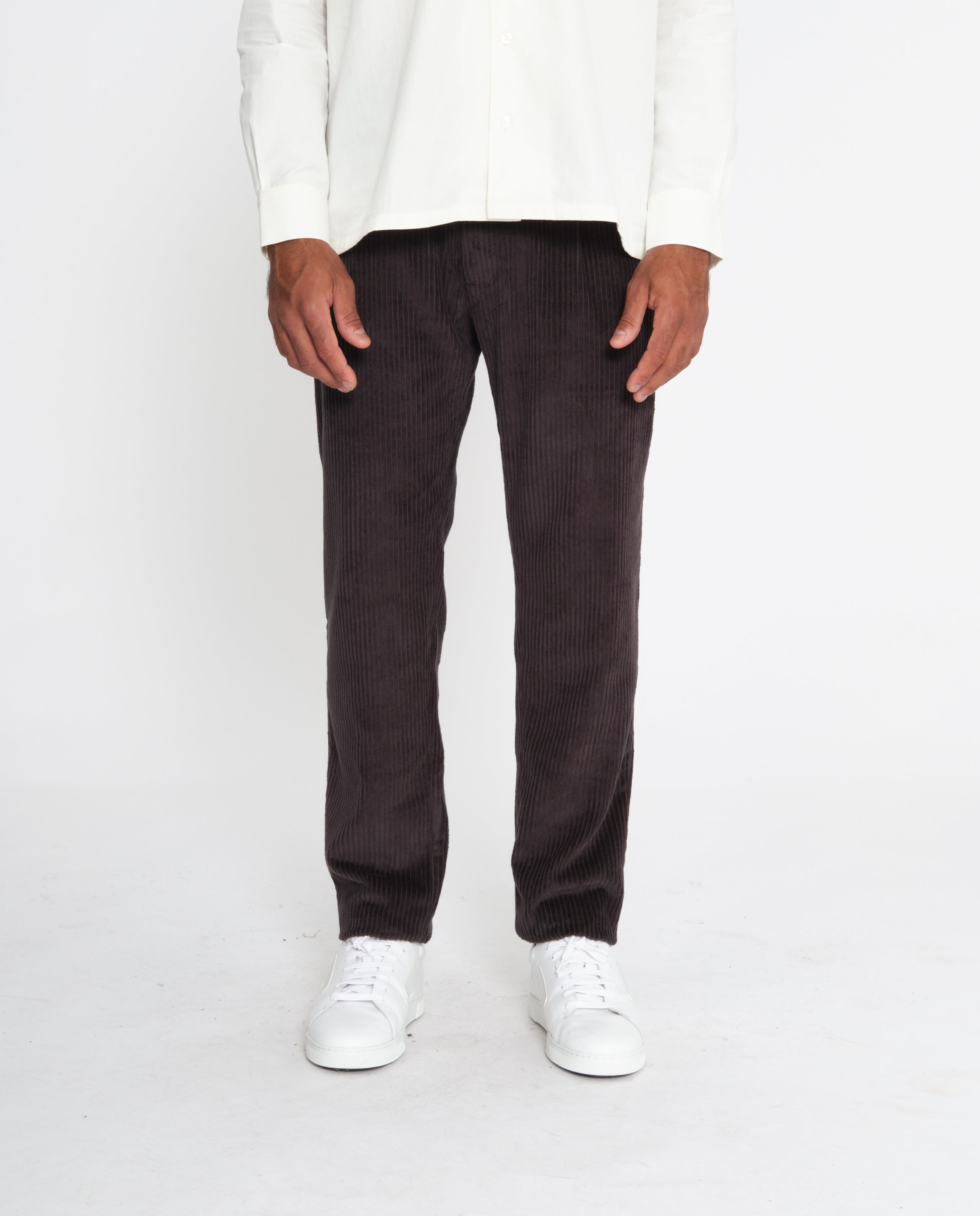 marché commun rotholz pantalon velours côtelé coton biologique homme éthique anthracite