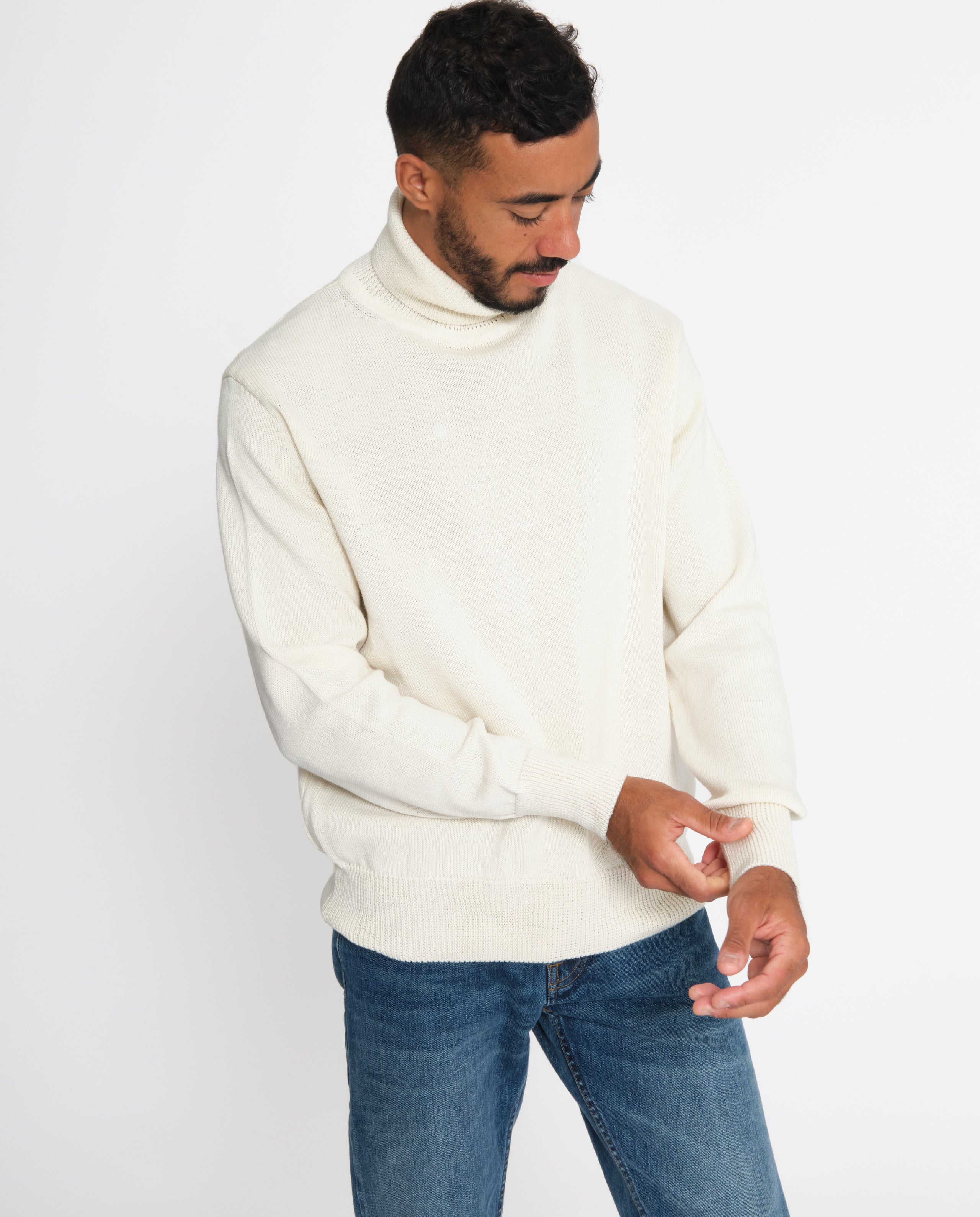 Pull Col Roulé Pull Laine De Merinos Pull Col Roulé En Laine