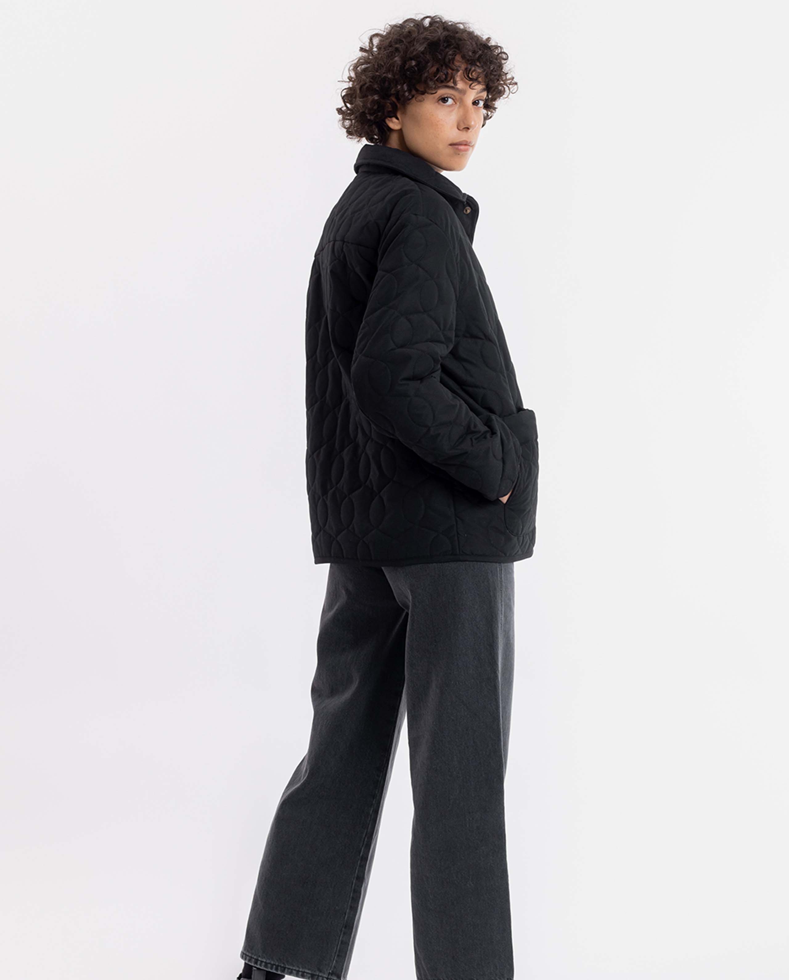 marché commun rotholz veste liner femme noire recyclée éco-responsable éthique