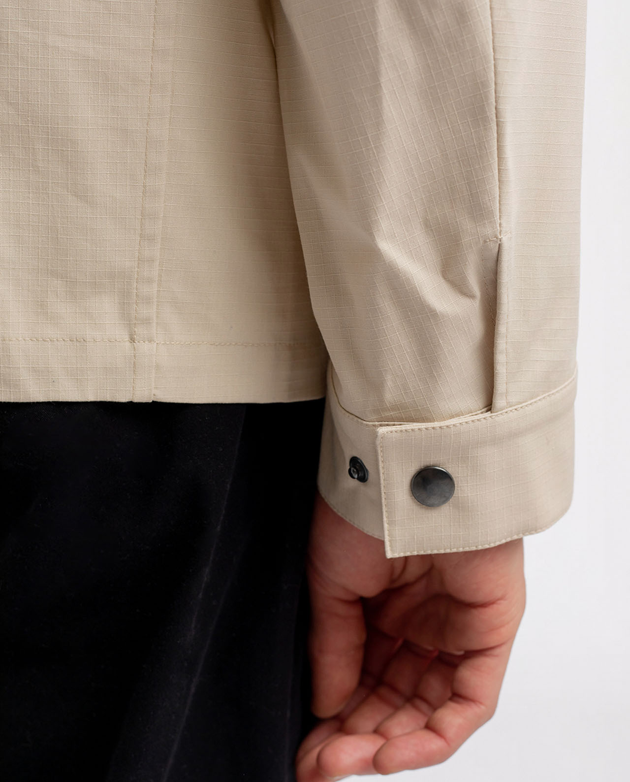 marché commun rotholz veste homme courte coton biologique éco-responsable éthique fabriquée en Europe beige