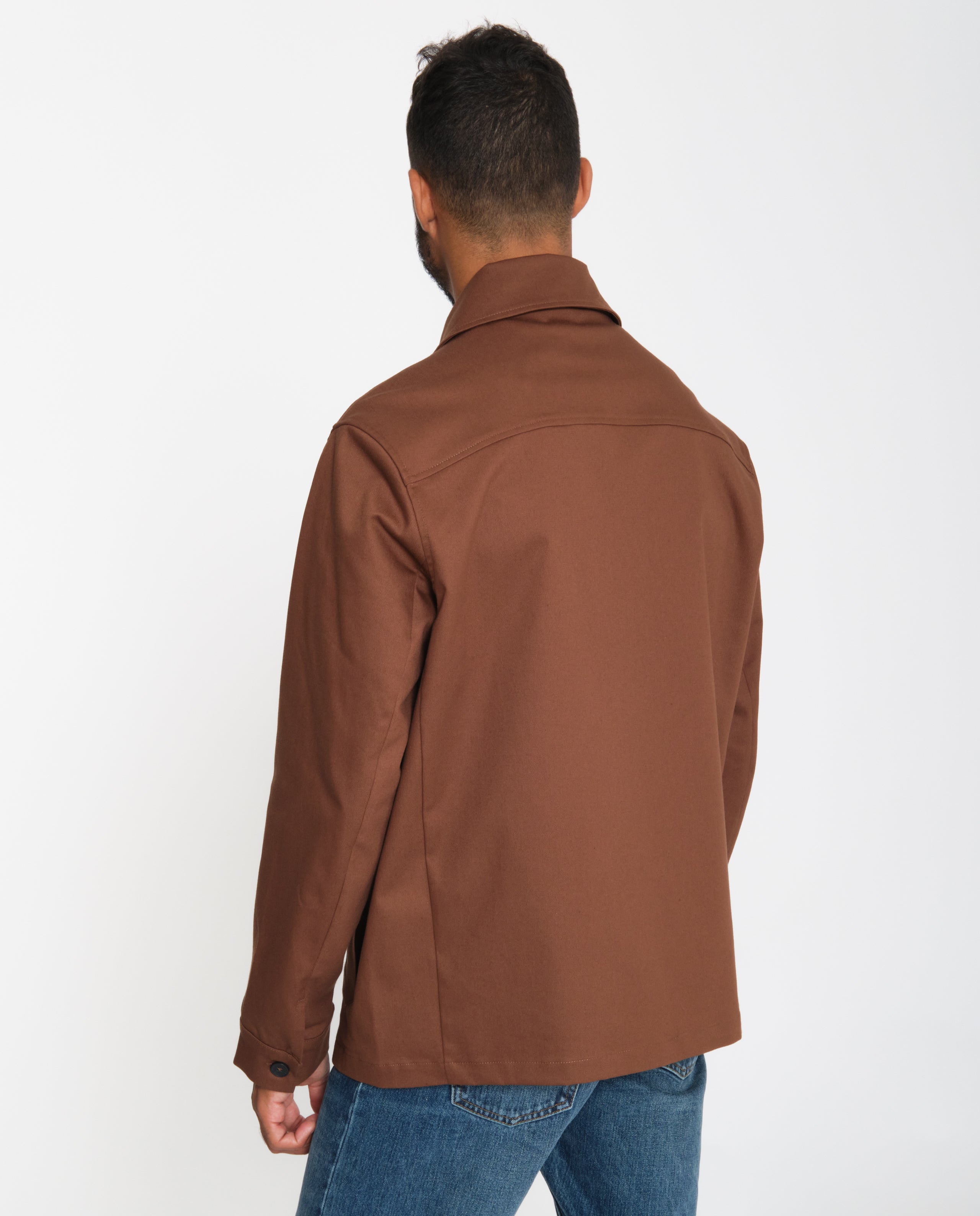 marché commun rotholz veste homme zippée coton biologique camel éthique