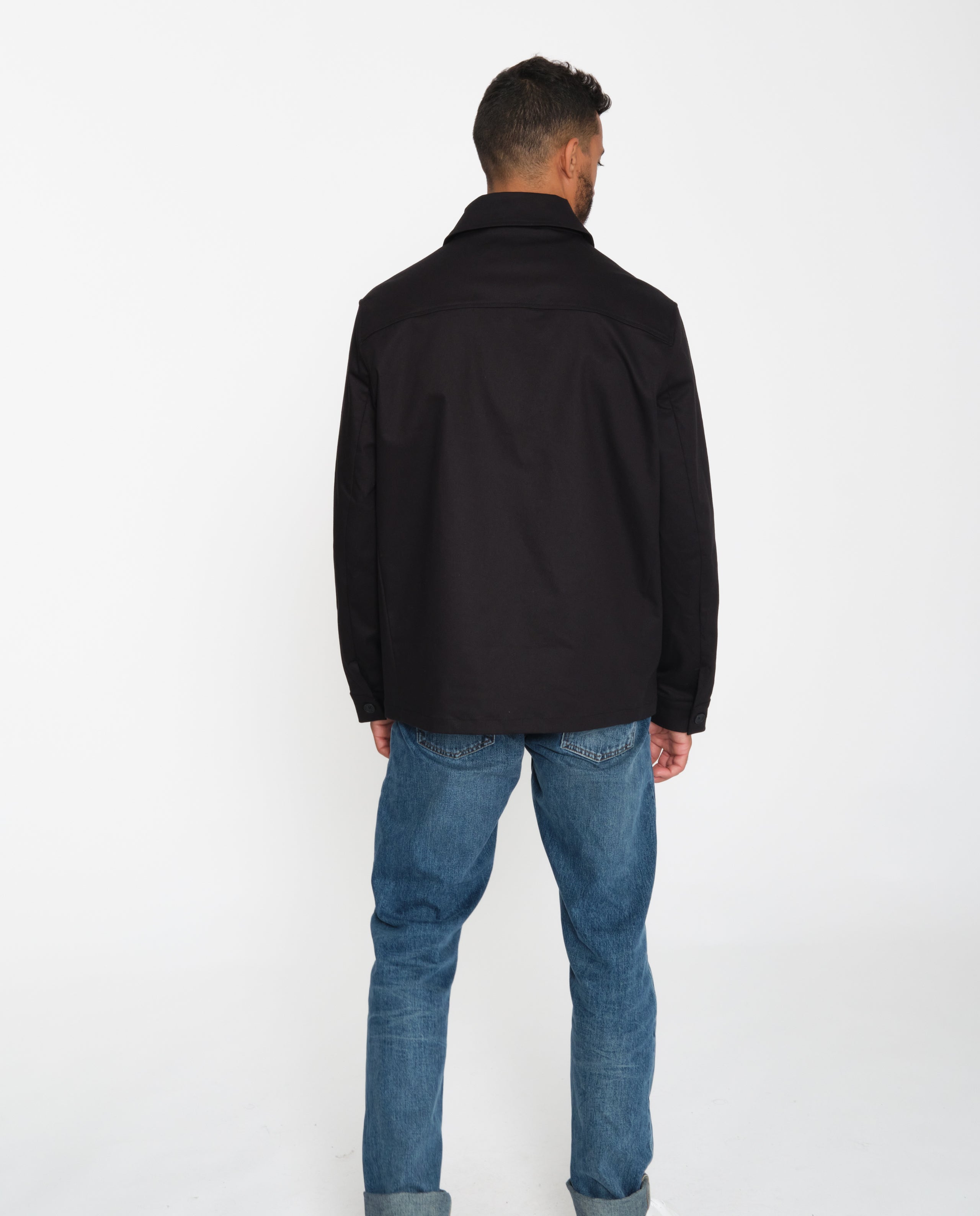 marché commun rotholz veste homme coton biologique noire éthique zippée