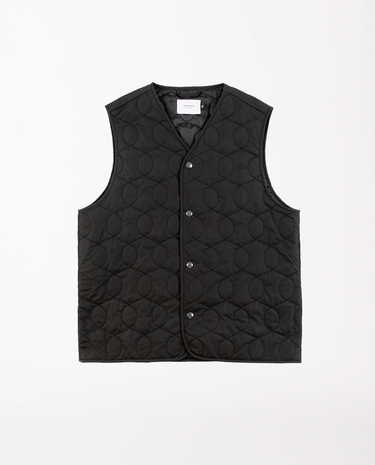 marché commun rotholz veste liner sans manches homme noire recyclée éco-responsable éthique