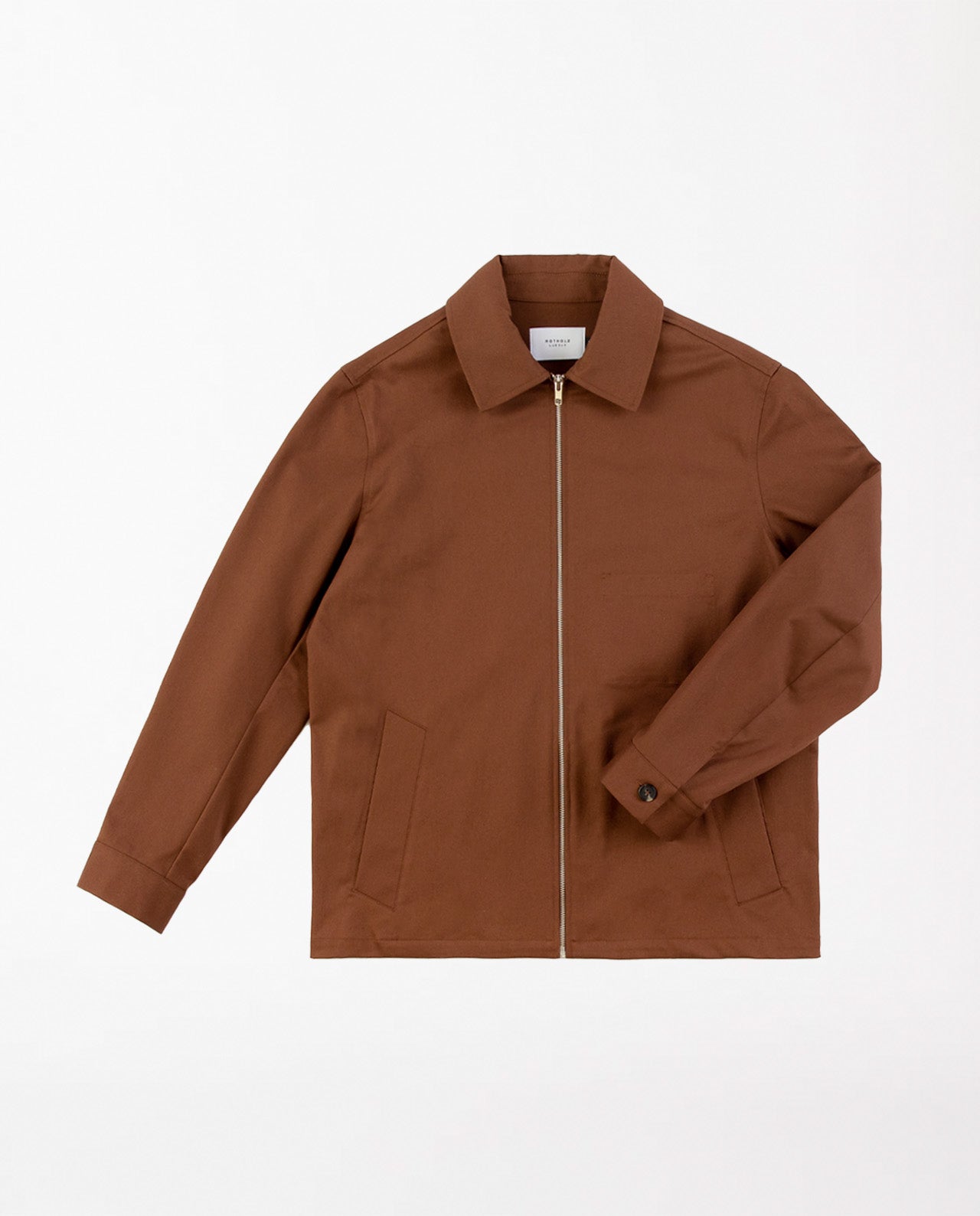 marché commun rotholz veste homme zippée coton biologique camel éthique