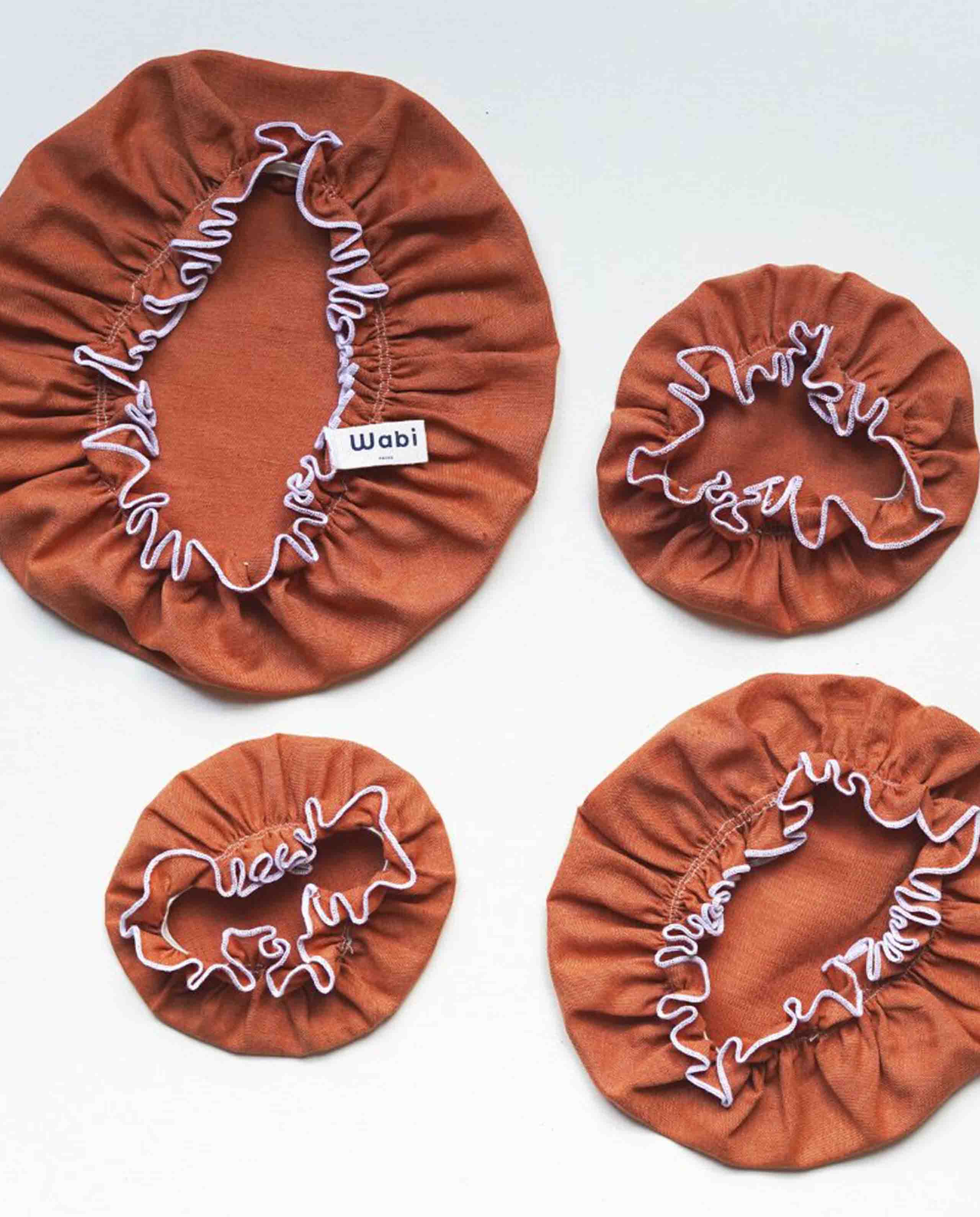 marché commun wabi paris lot de 4 charlottes alimentaires lin zéro-déchet cuisine argile