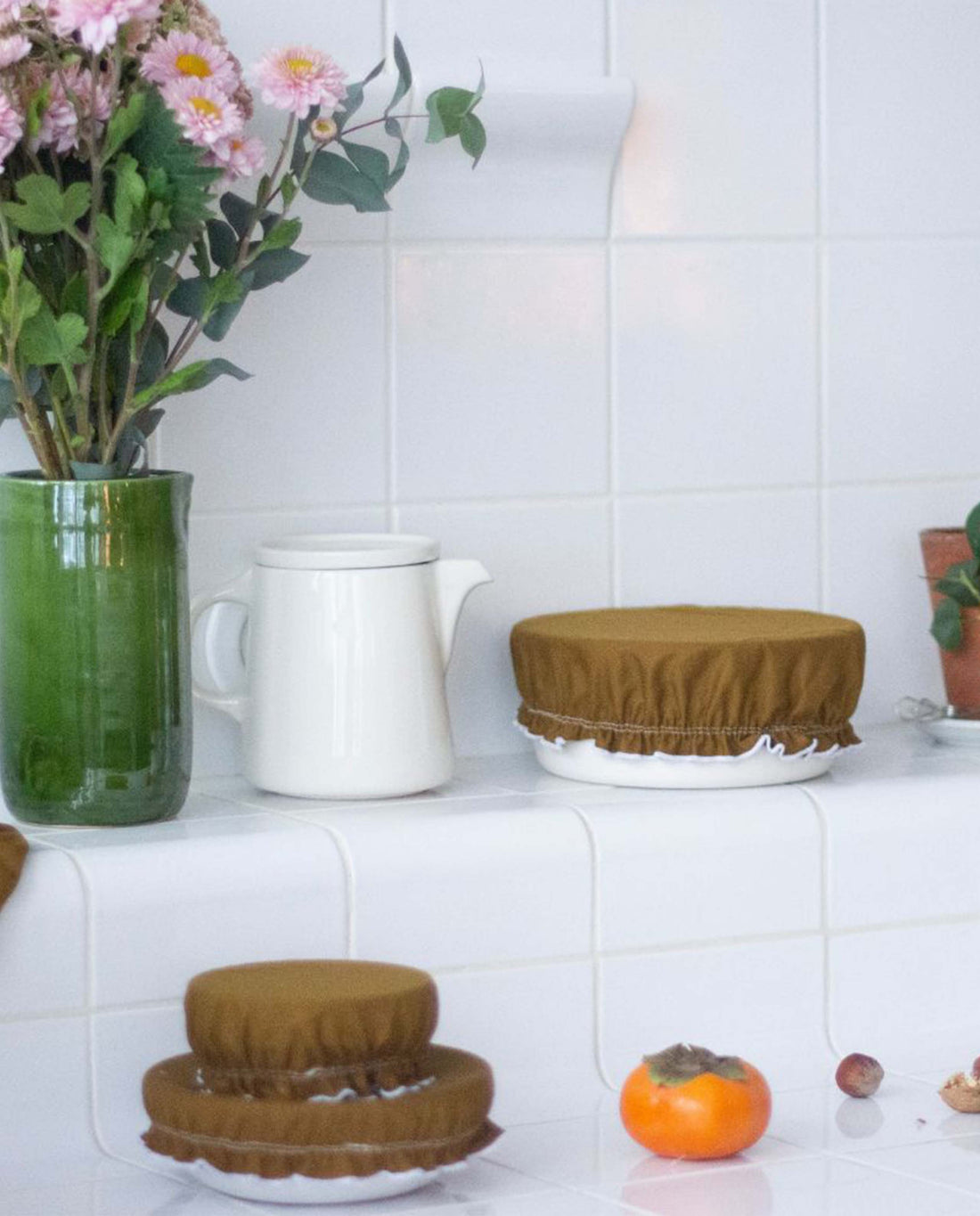 marché commun wabi paris lot de 4 charlottes alimentaires coton biologique zéro-déchet cuisine Gold