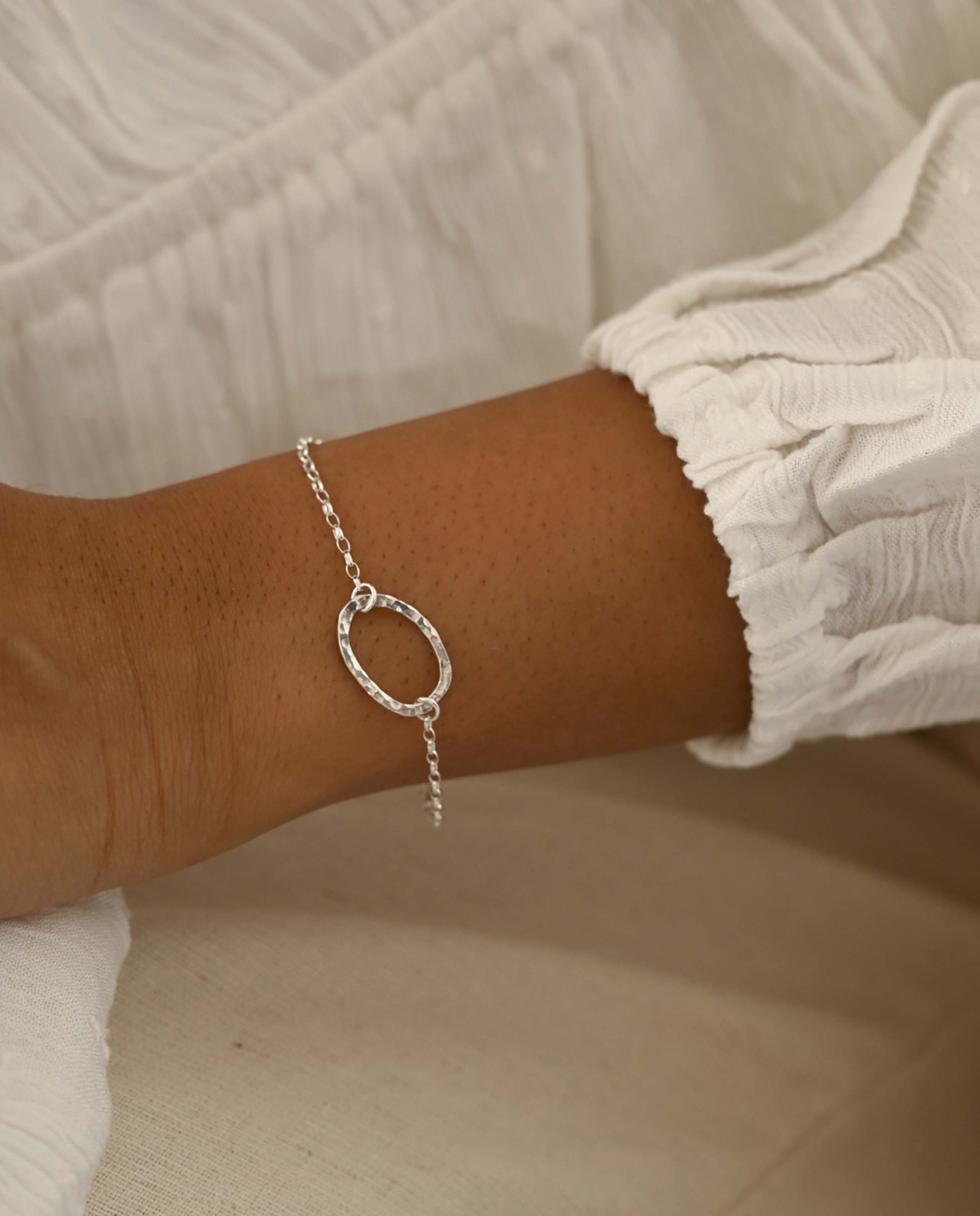 marché commun wild fawn jewellery bracelet argent recyclé éthique oval chaine