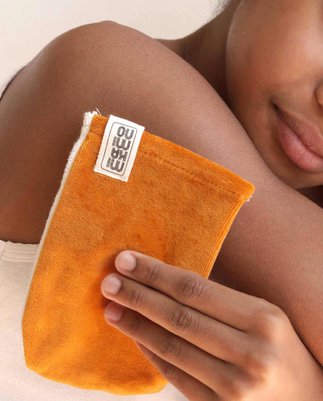 marché commun mikamino gant démaquillant nettoyant peau zéro-déchet coton biologique