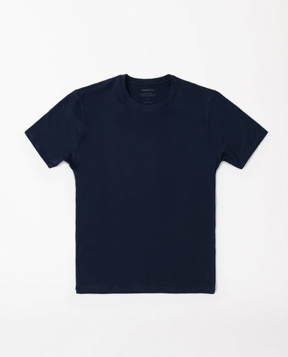marché commun organic basics t-shirt coton biologique naturel bleu marine navy basique éthique éco-responsable