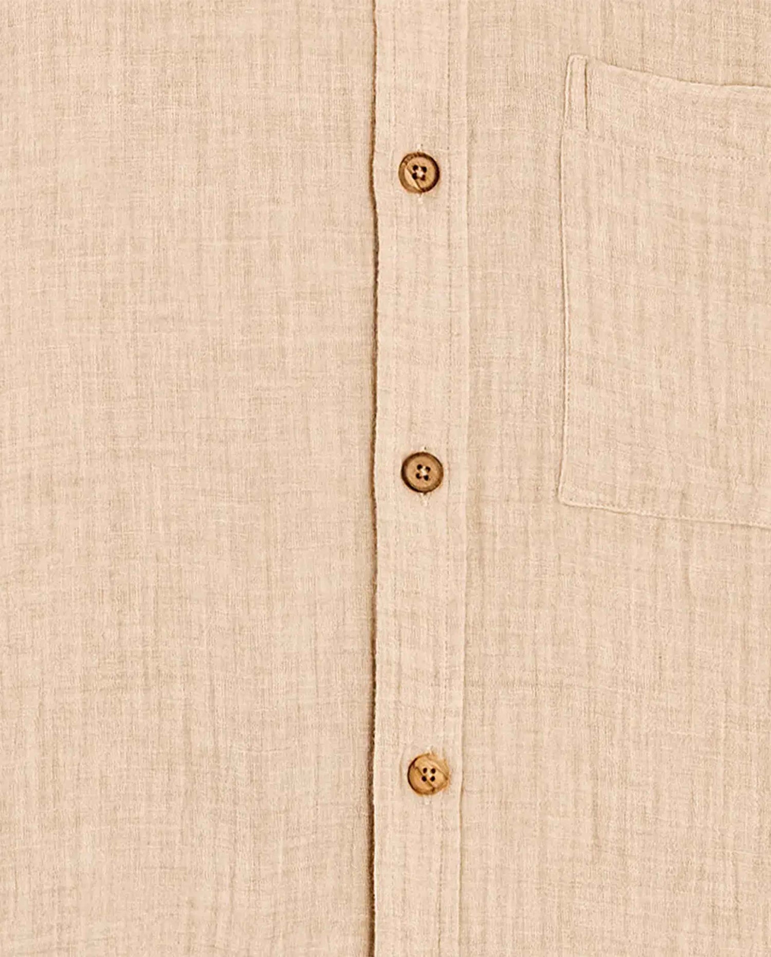 Chemise en coton bio gauffré