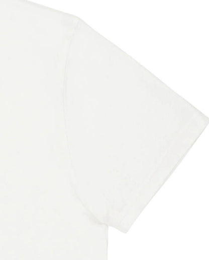 Marché commun t-shirt en coton bio blanc imprimé bleu rouge bask in the sun