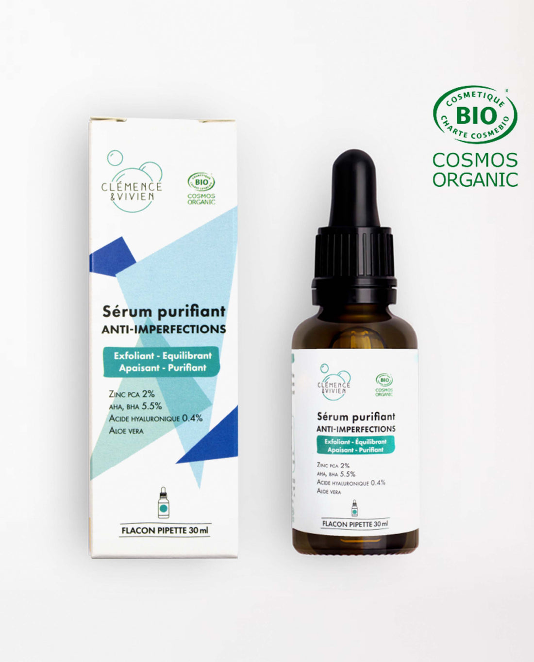 Marché Commun Clémence & Vivien Sérum Purifiant Visage Naturel Bio