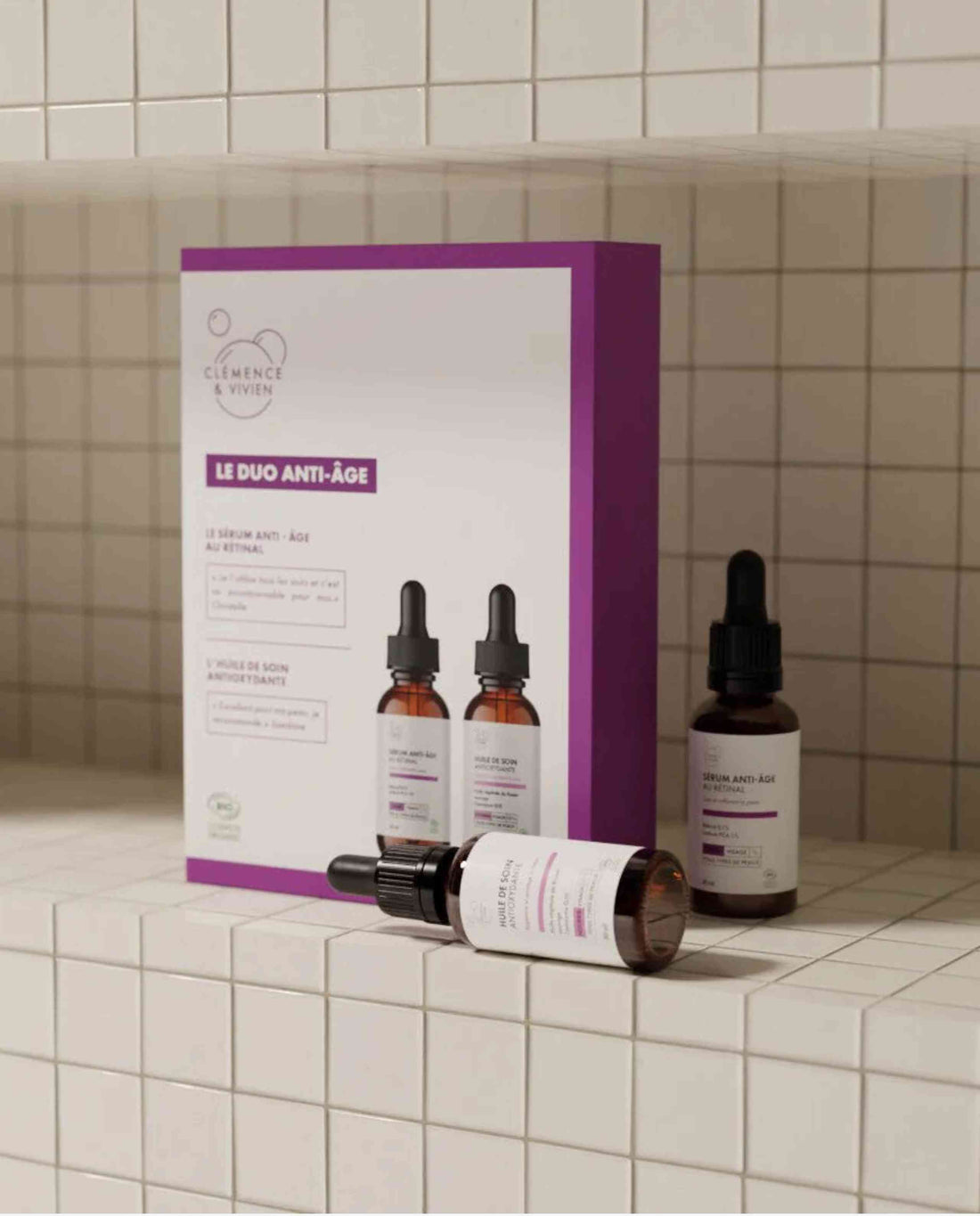 Coffret soins visage duo anti-âge bio