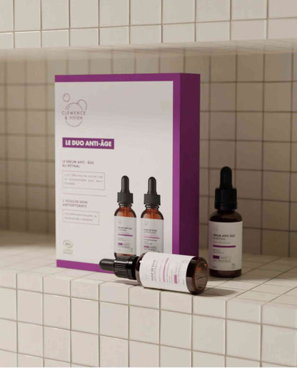 Coffret soins visage duo anti-âge bio