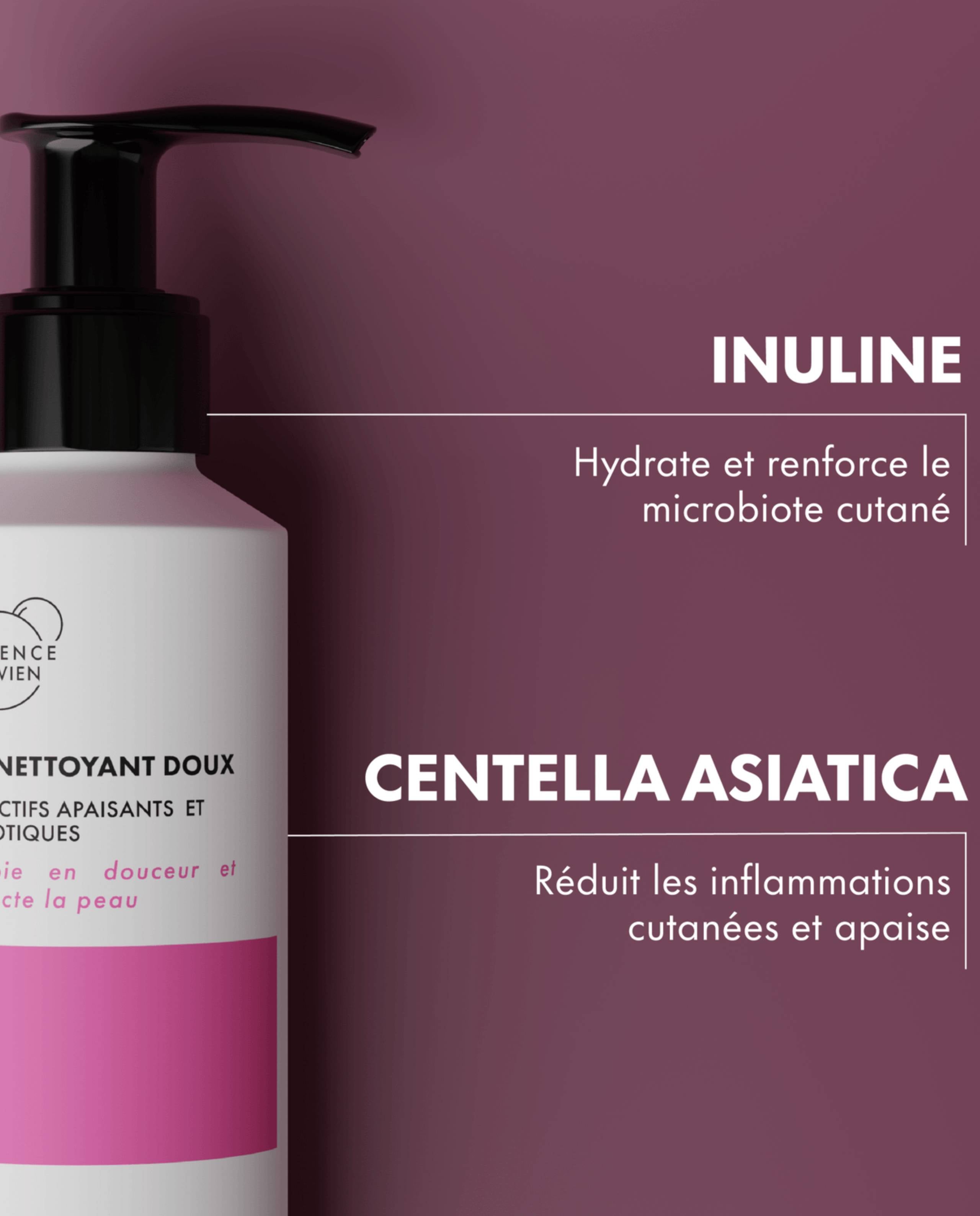 Gel nettoyant visage doux naturel et bio