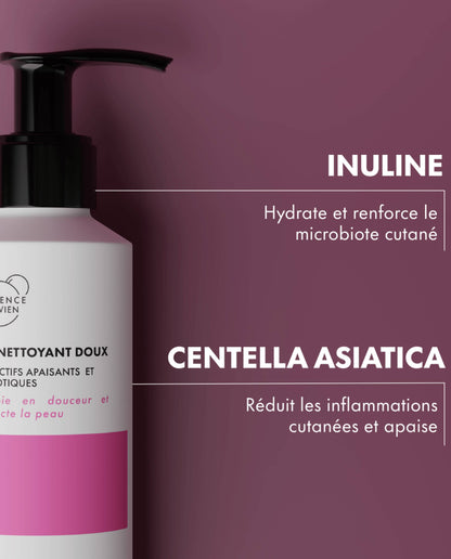 Gel nettoyant visage doux naturel et bio
