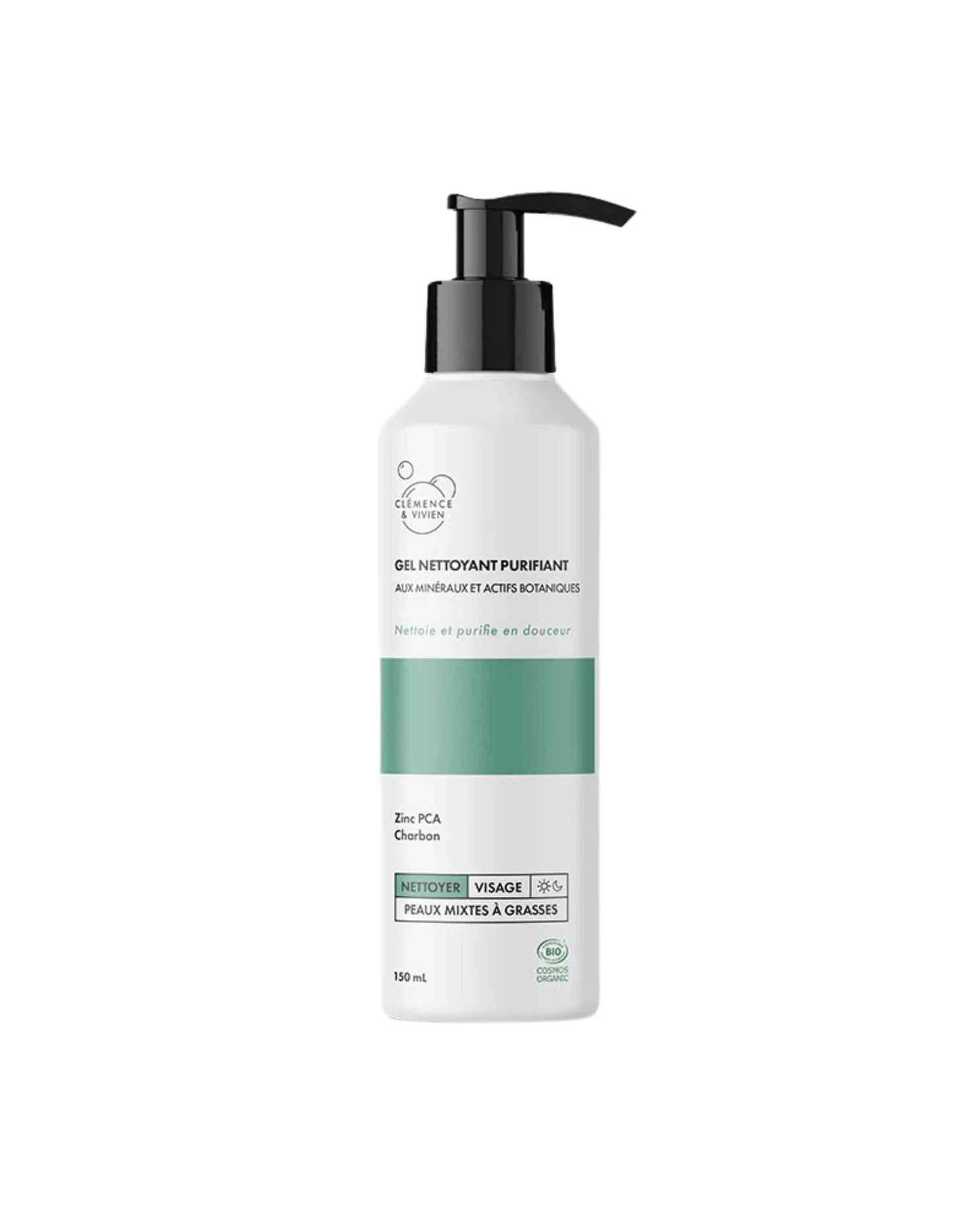 Gel nettoyant visage purifiant naturel et bio