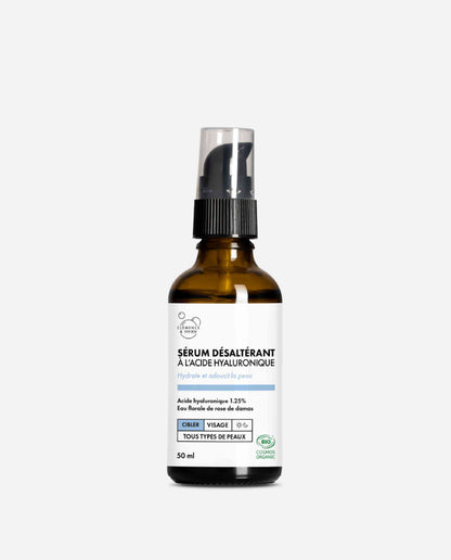 Sérum visage désaltérant naturel et bio