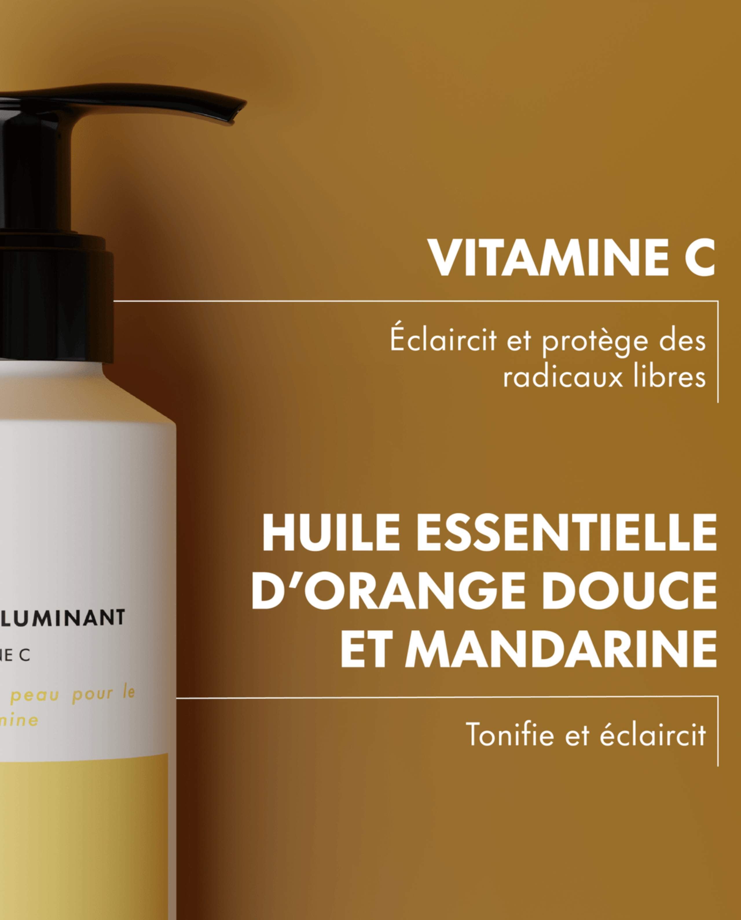 Toner visage illuminant naturel et bio