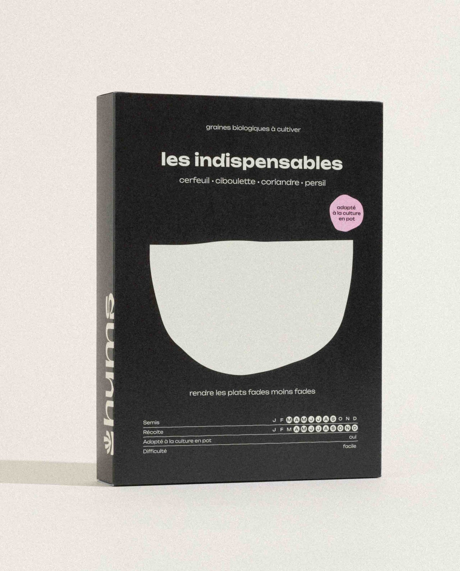 Marché Commun kit assortiment graines les indispensables hums bio