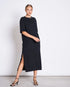 marché commun robe midi en coton bio noir jan n june