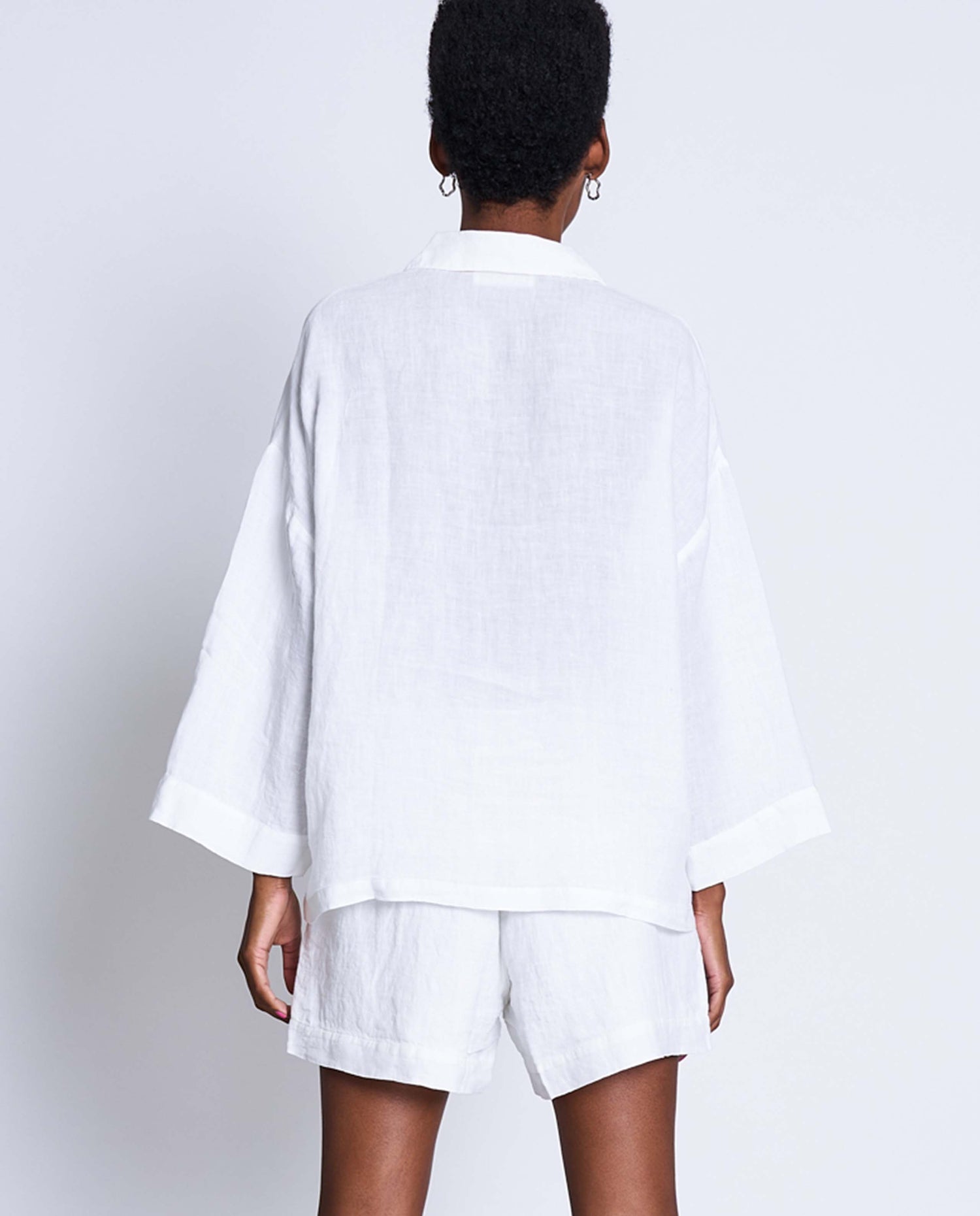 marché commun jan n june femme chemise ample Mons lin belge blanche