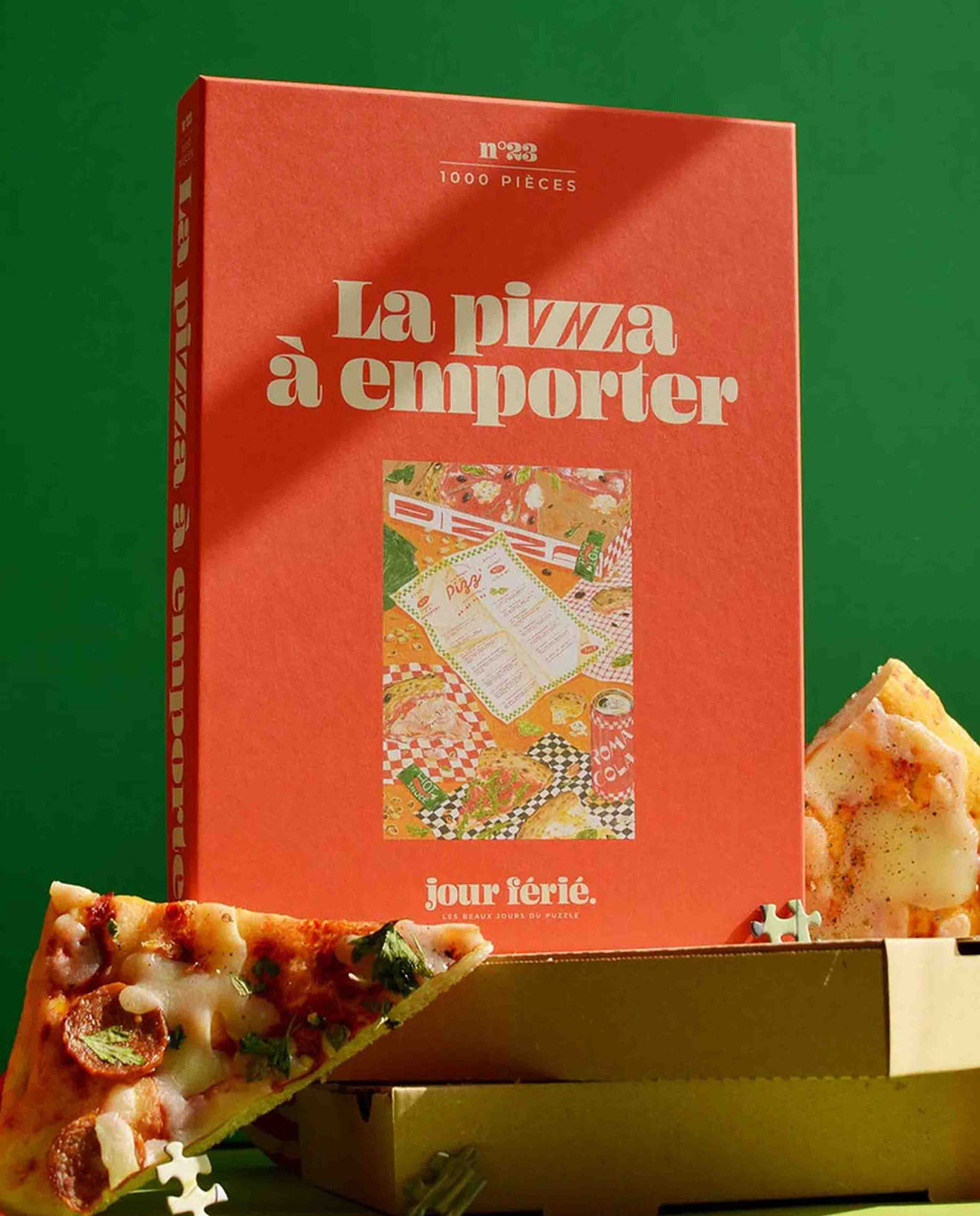 Marché commun puzzle éco-conçu 1000 pièces la pizza à emporter jour ferié