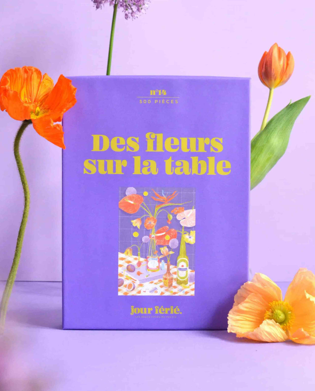 Puzzle éco-conçu 500 pièces Des fleurs sur la table