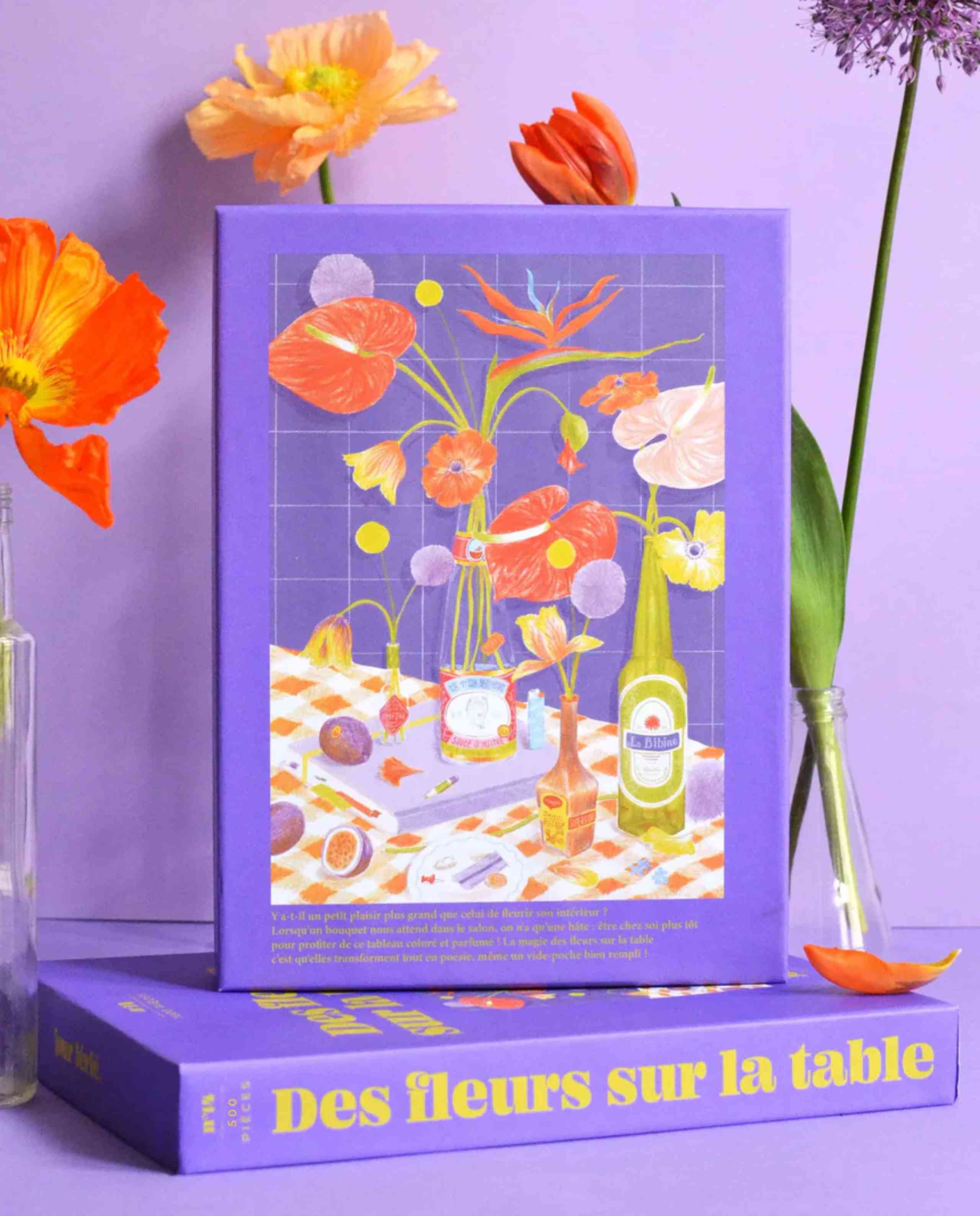 Puzzle éco-conçu 500 pièces Des fleurs sur la table