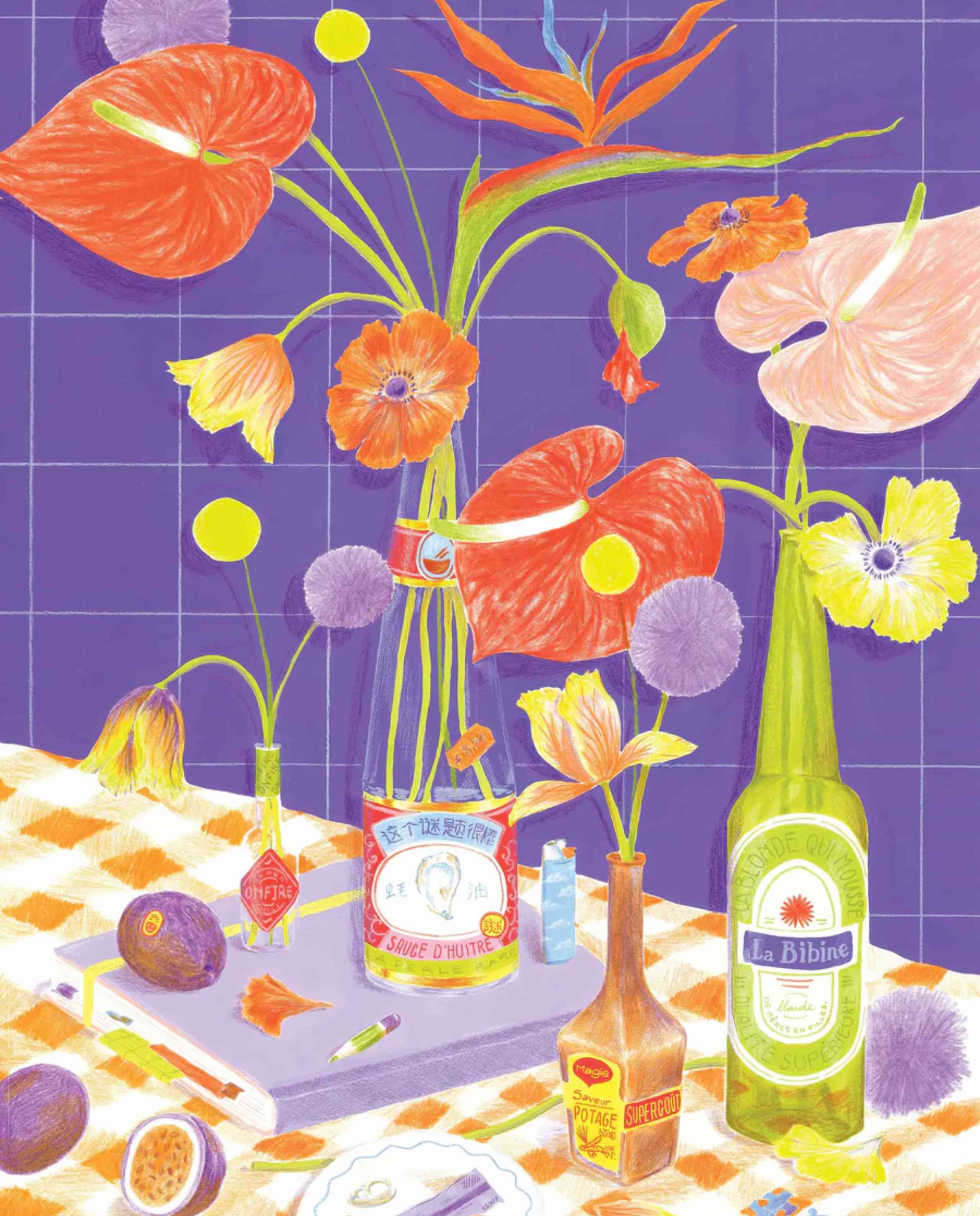 Puzzle éco-conçu 500 pièces Des fleurs sur la table