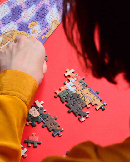 marché commun jour ferié puzzle éco-conçu 1000 pièces fabriqué en France recyclé regarder les gens