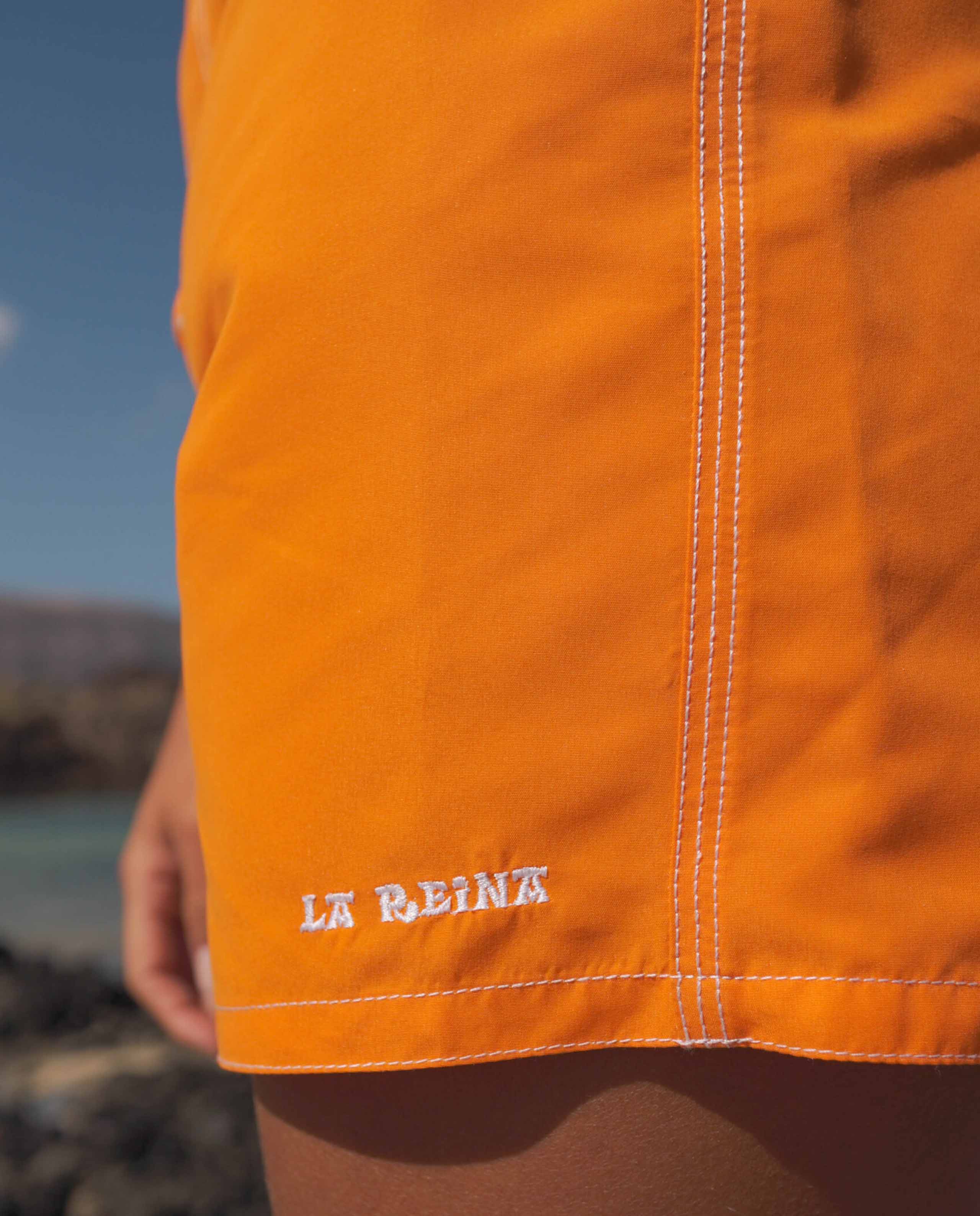 marché commun boardshort femme recyclé orange mandarine la reina