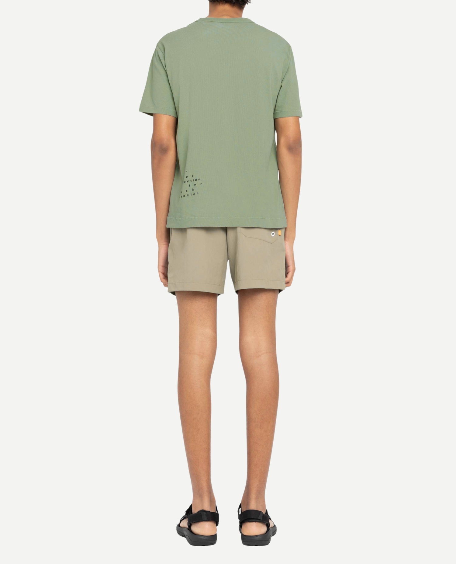 Marché Commun t-shirt arima m khaki en coton bio loreak mendian