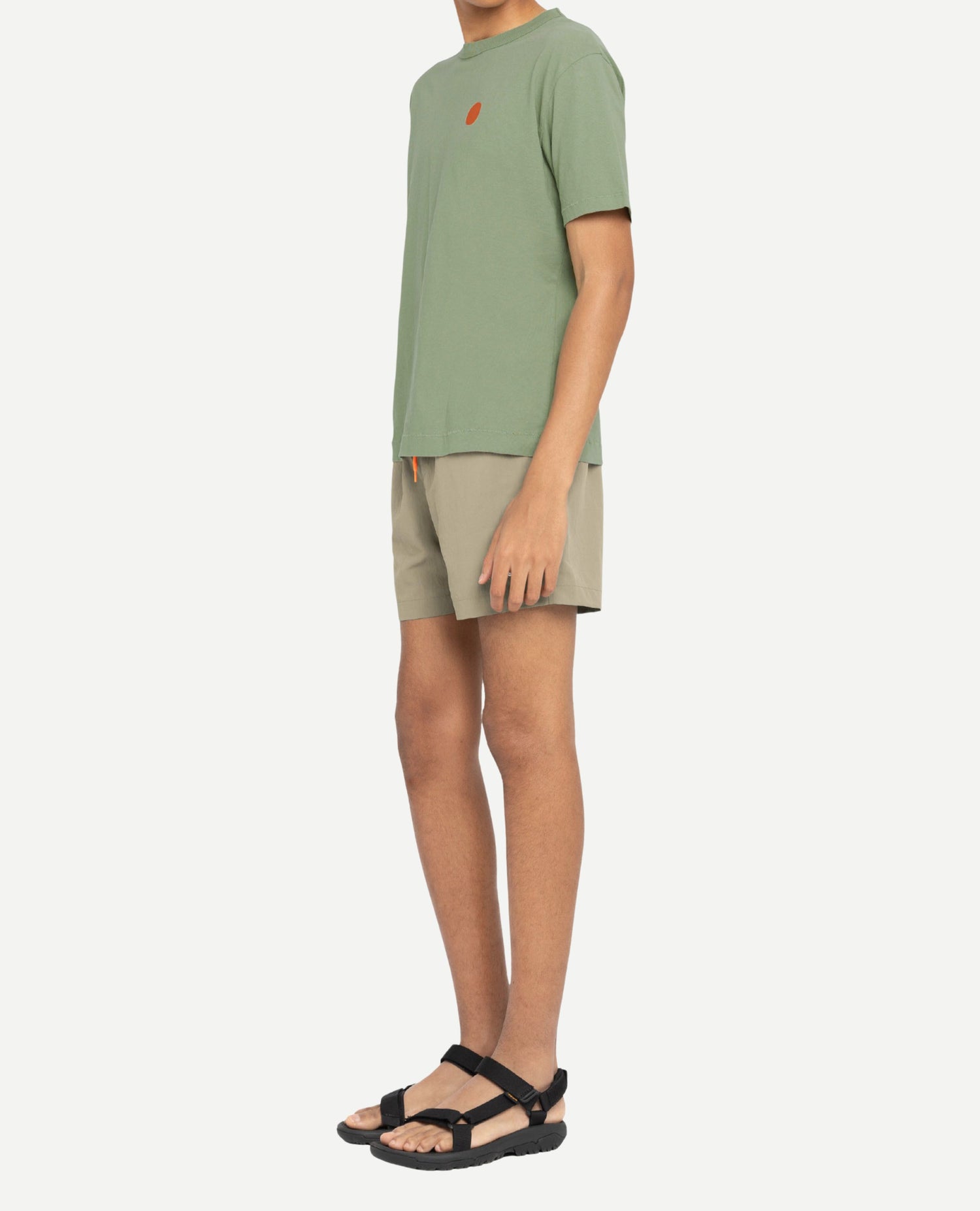 Marché Commun t-shirt arima m khaki en coton bio loreak mendian