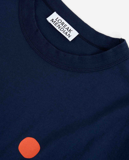 Marché Commun tshirt en coton bio navy bleu navy loreak mendian